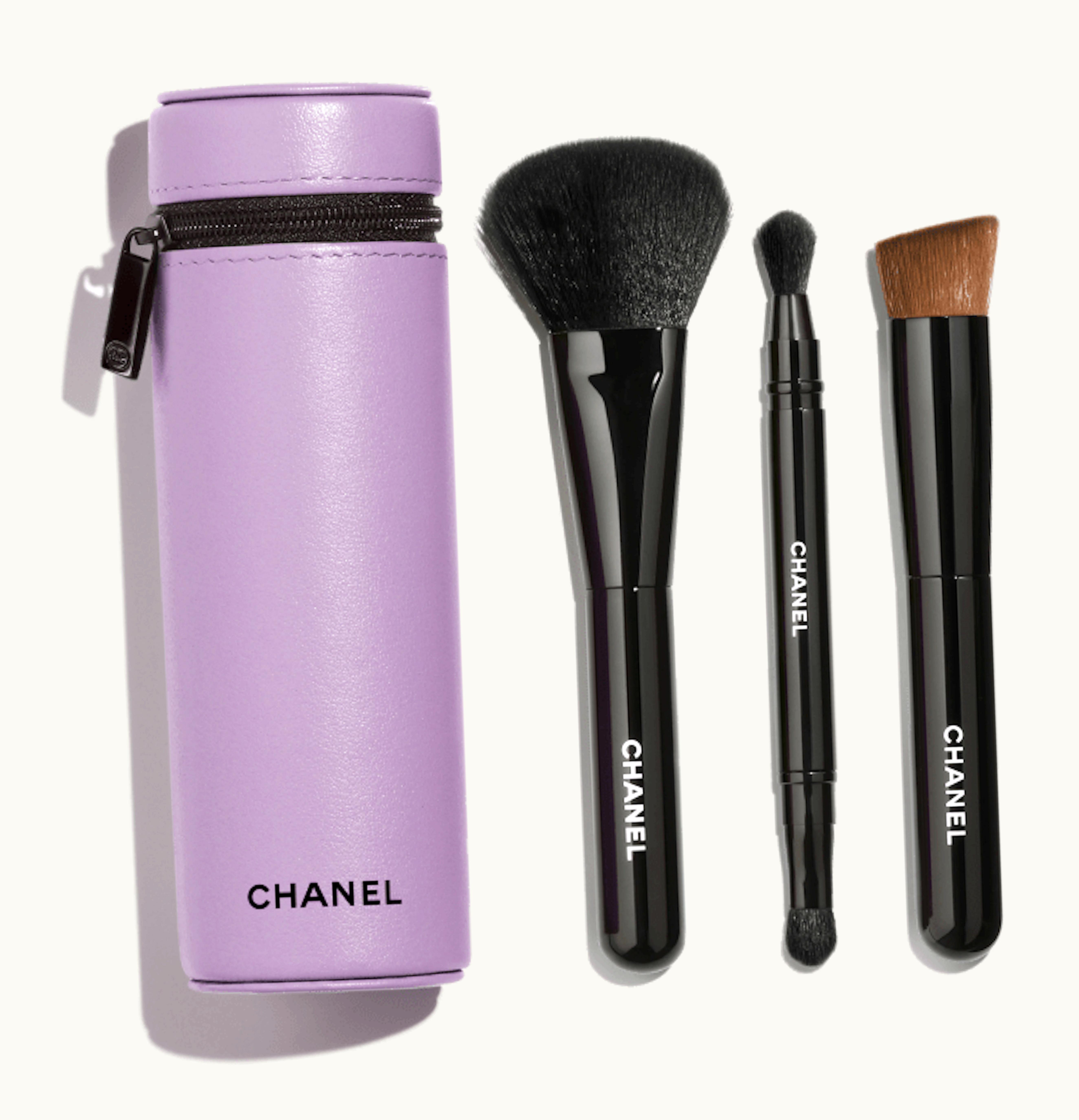 Chanel Chanel Codes Couleur Limited Edition Collection Of 3 Essential Brushes 135 Immortelle