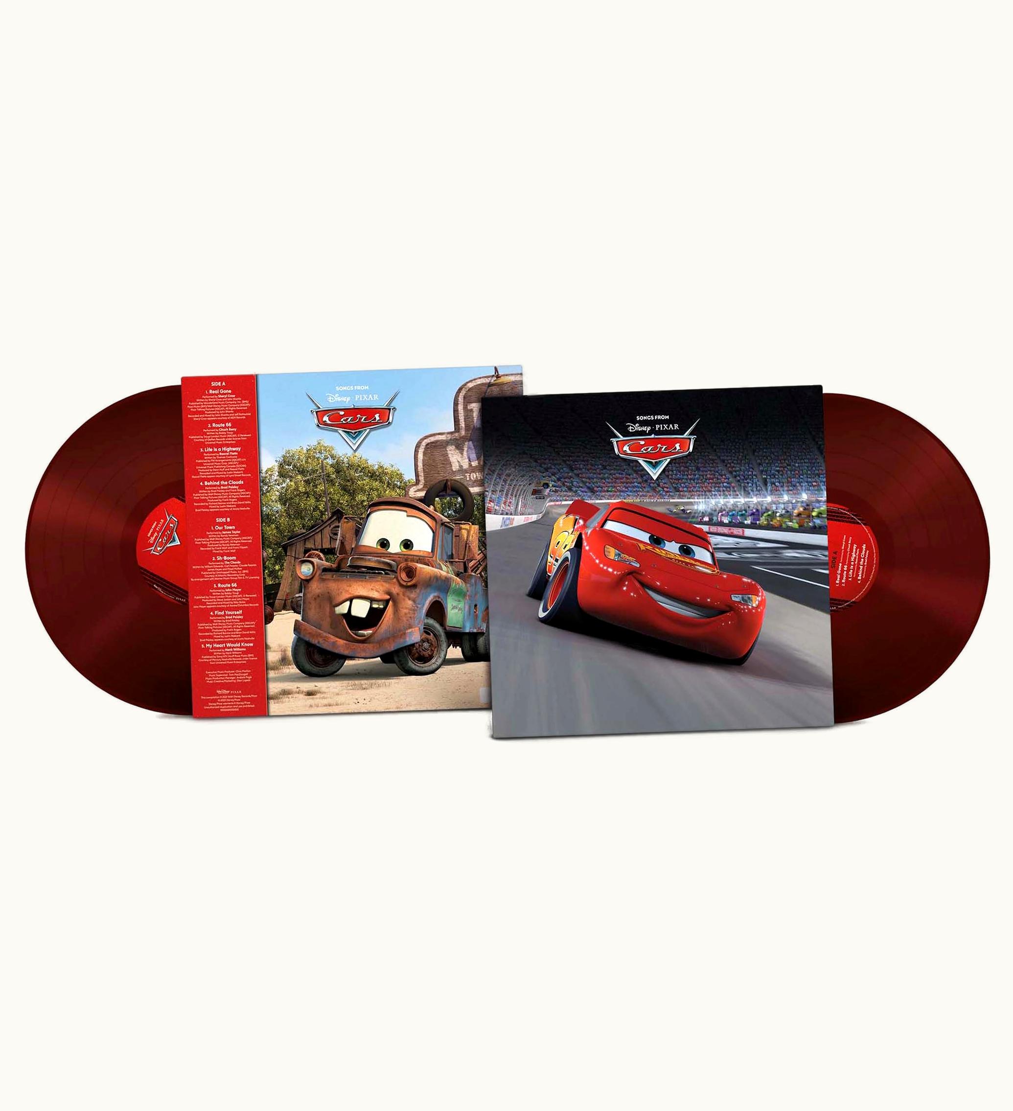 Disney Cars Original Soundtrack Disney 100 Limited Edition Lp Vinyl Dark Red