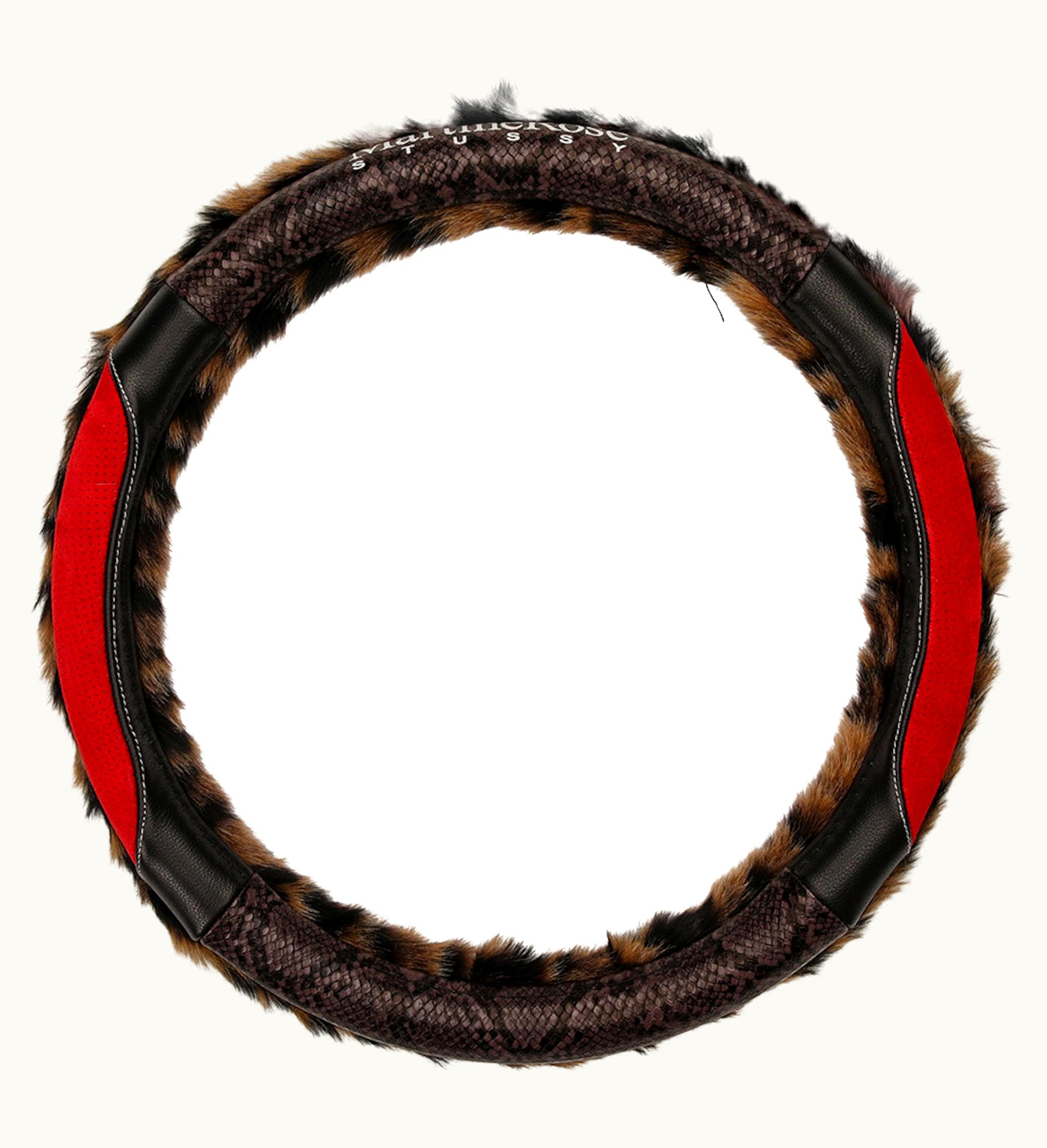 Stussy Stussy X Martine Rose Steering Wheel Cover Leopard Faux