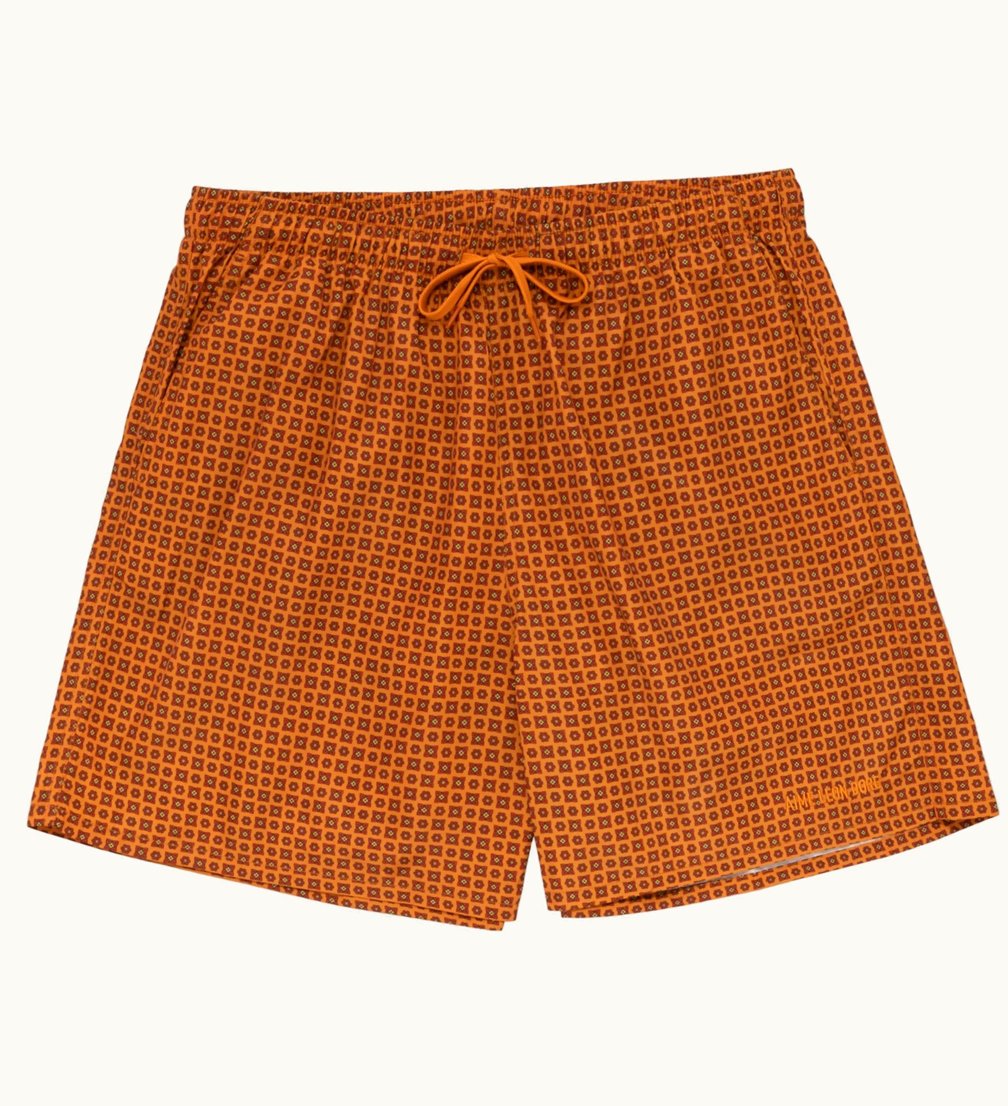Aime Leon Dore Aime Leon Dore Foulard Swim Short Orange