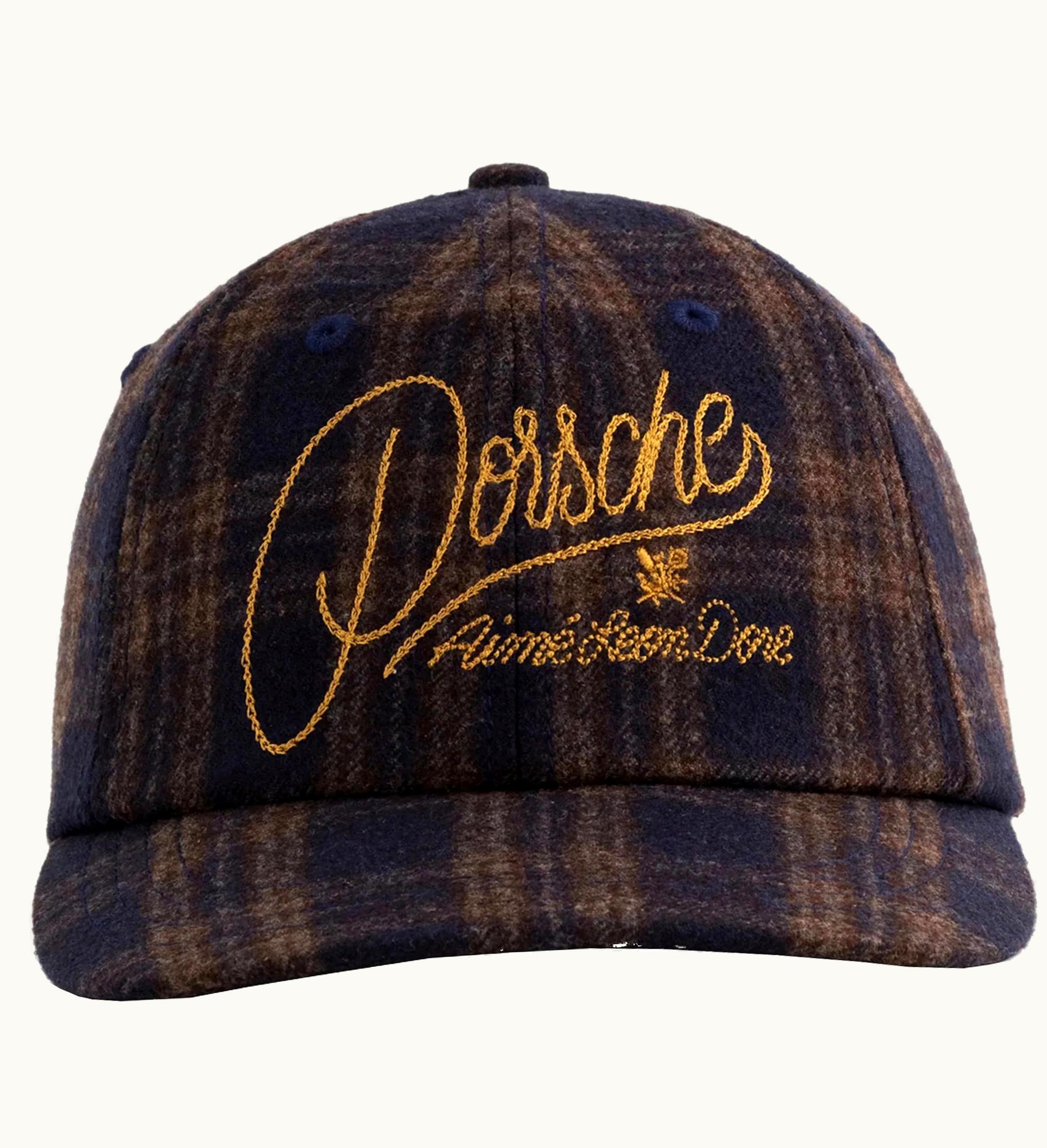 Aime Leon Dore Aime Leon Dore X Porsche 356 Plaid Wool Hat Navy