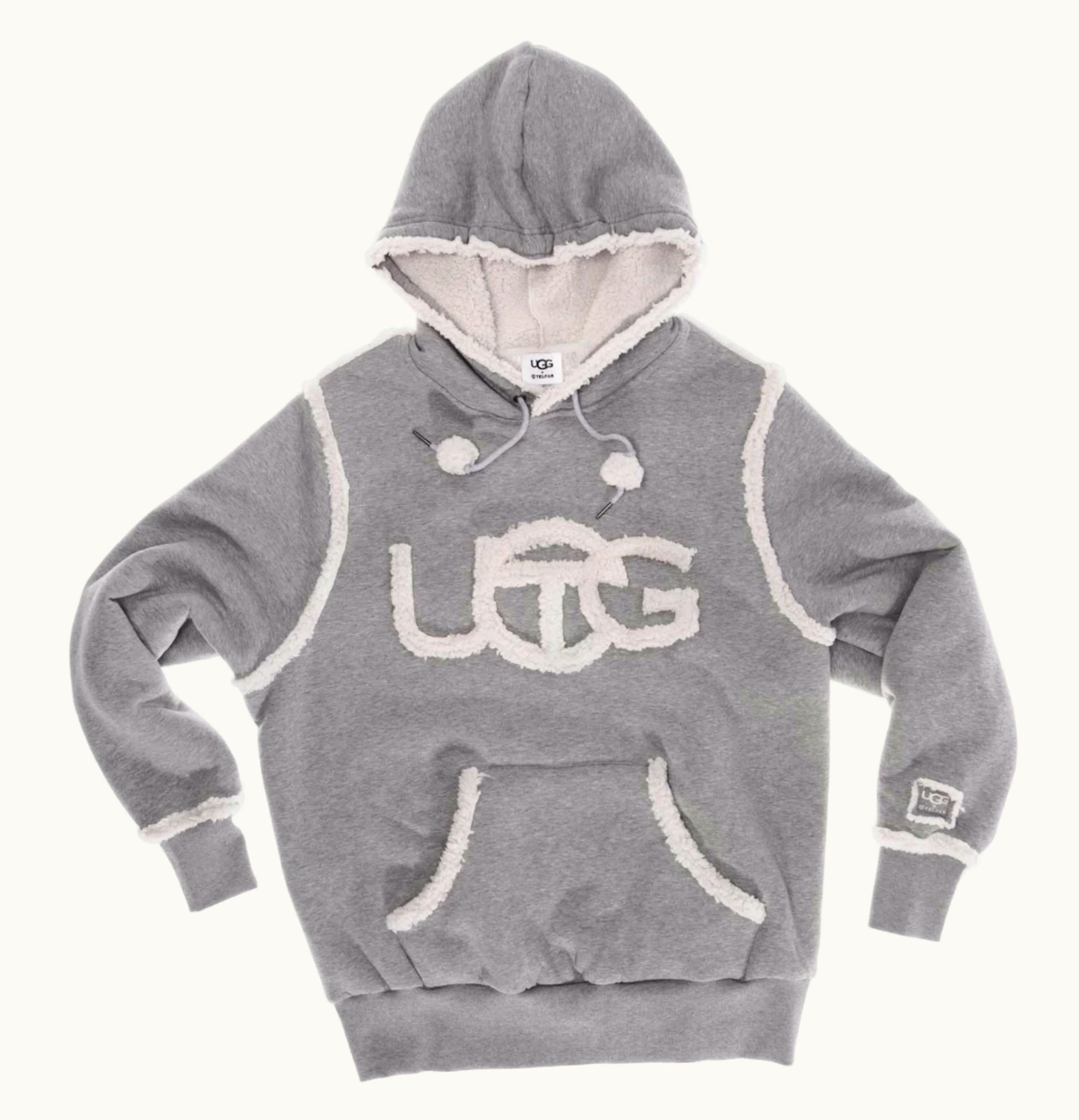 Telfar Telfar x UGG Shearling Hoodie Heather Grey