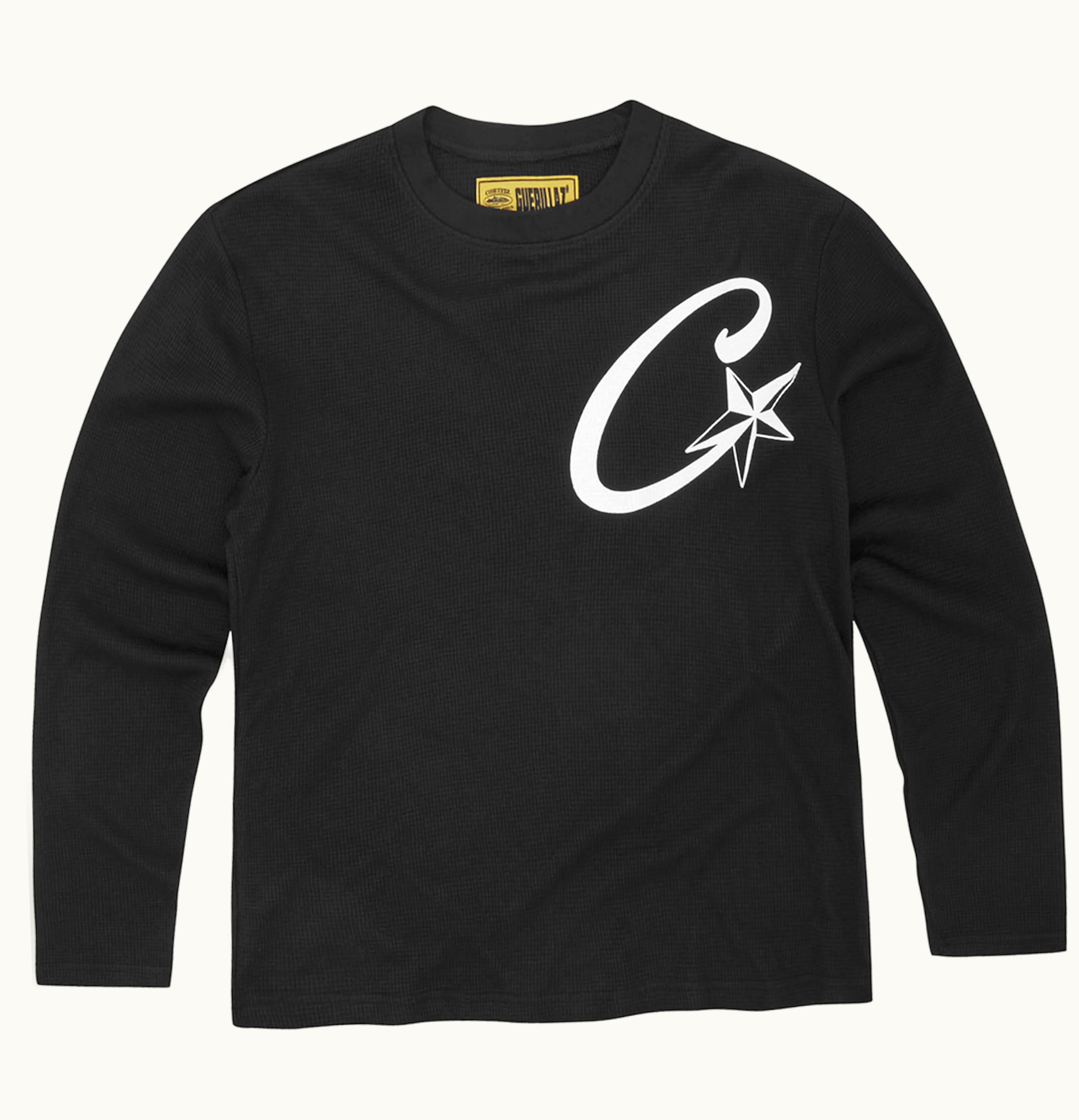 Corteiz C Starz Waffle Longsleeve Black