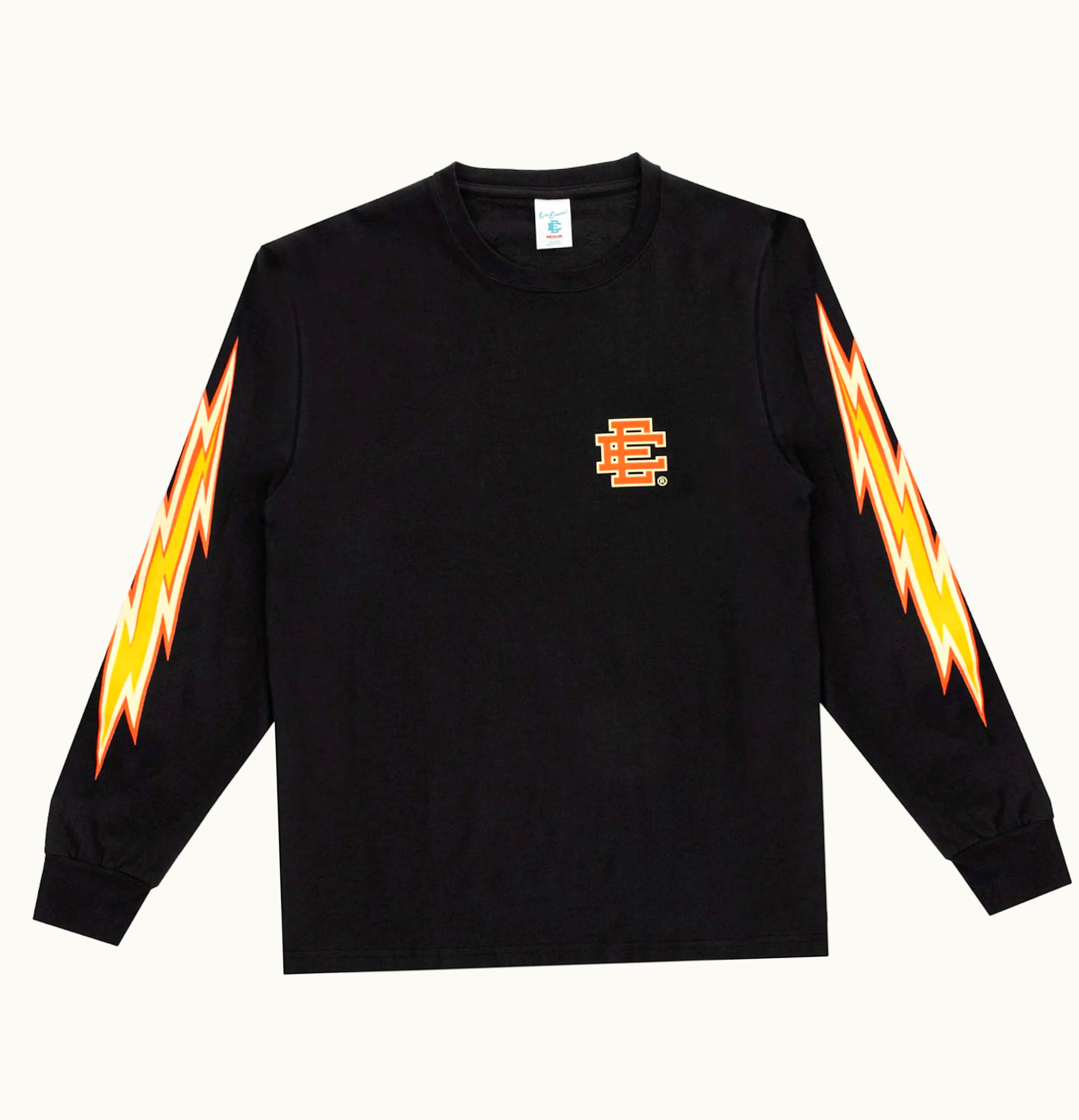 Eric Emanuel Eric Emanuel EE Long Sleeve T Shirt Orange EE Bolts