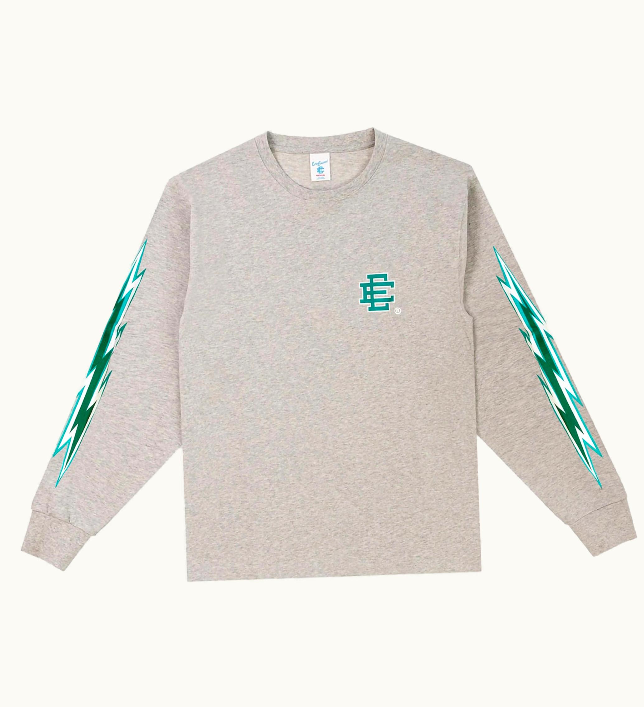 Eric Emanuel Eric Emanuel EE Long Sleeve T Shirt Turquoise EE Bolts