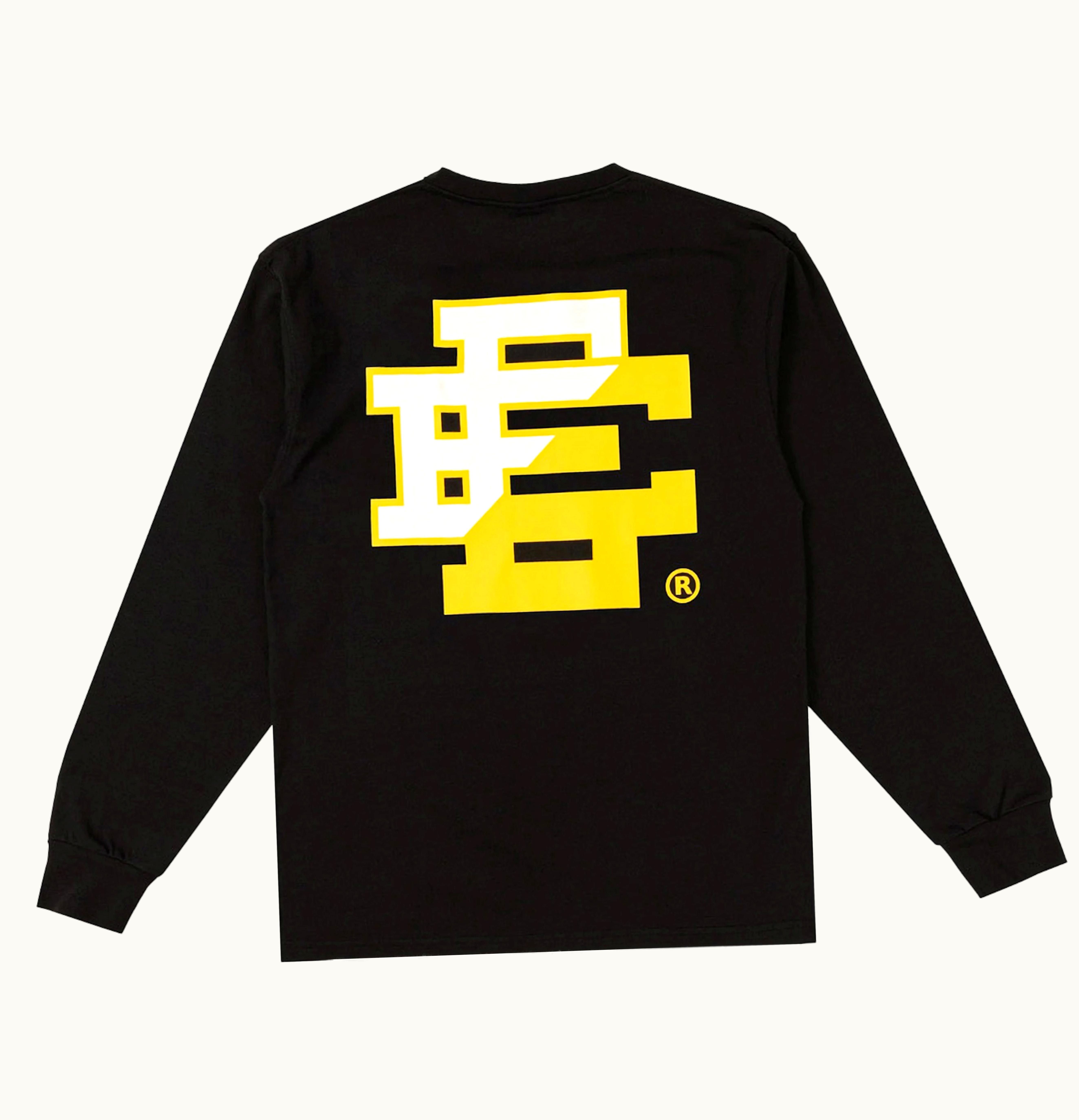Eric Emanuel Eric Emanuel EE Long Sleeve T Shirt Black White Yellow