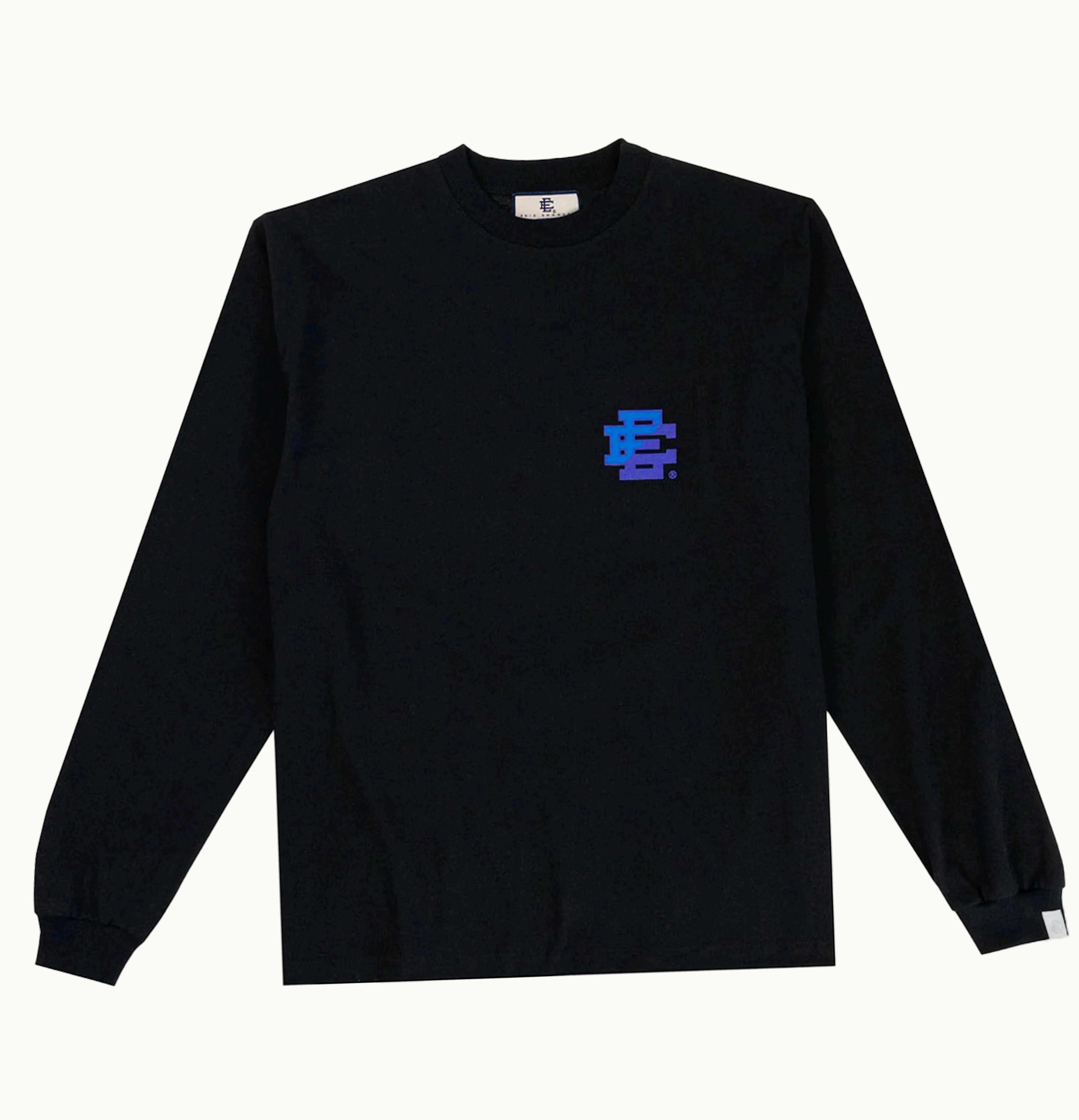 Eric Emanuel Eric Emanuel EE Long Sleeve T Shirt Black Blue Purple
