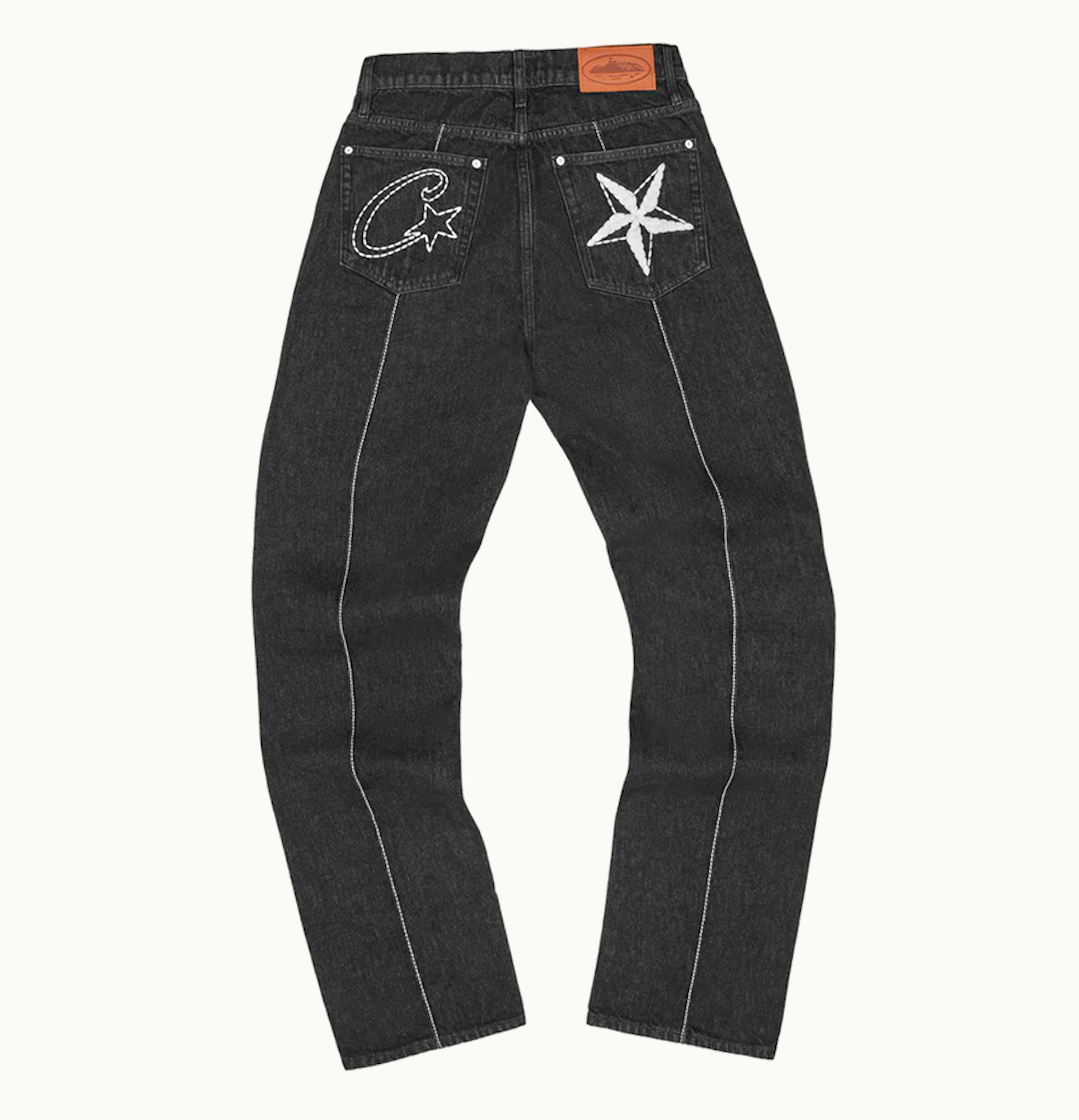 Corteiz Corteiz C Star Stitch Down Jeans Black