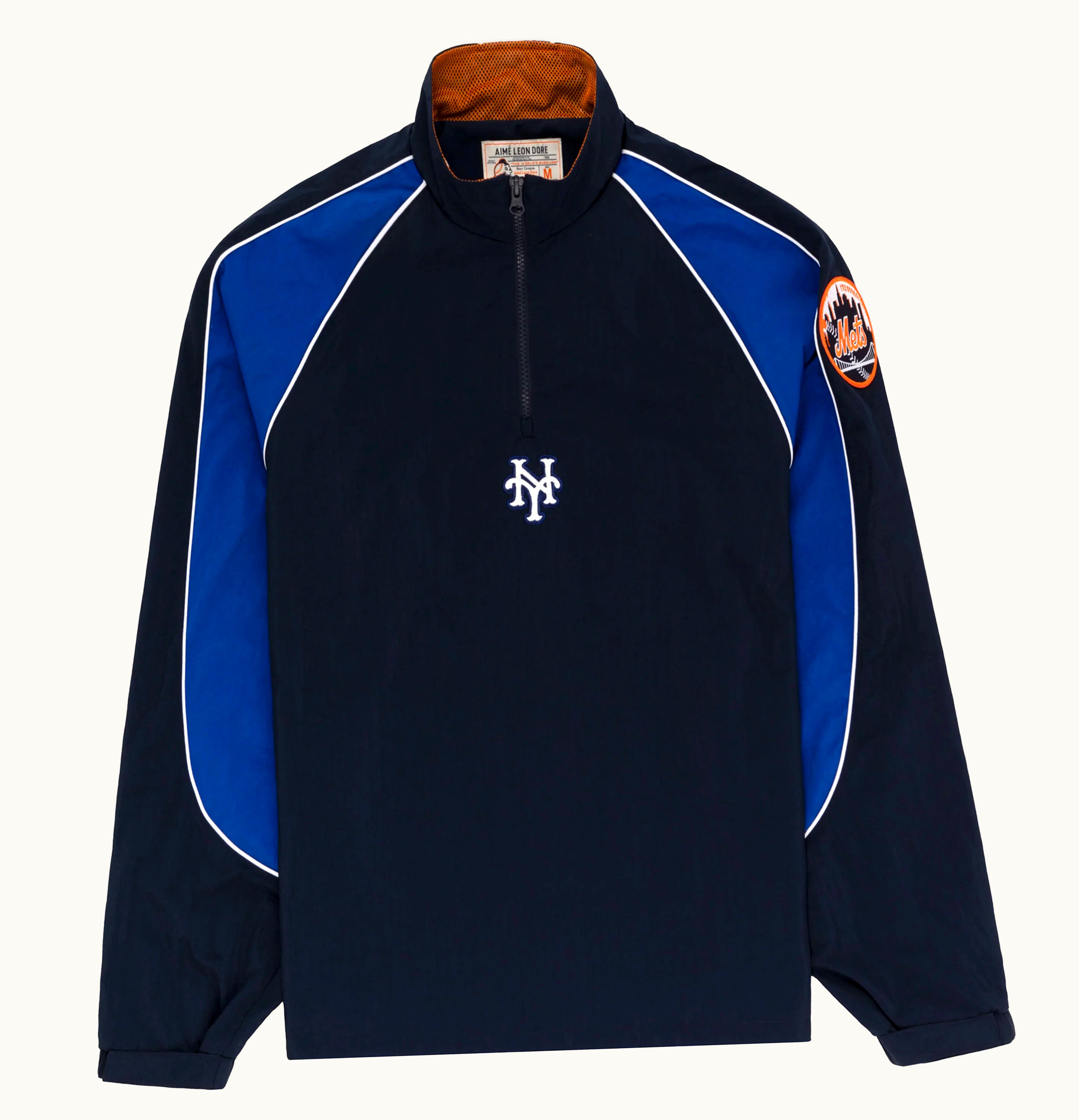Aime Leon Dore X New York Mets Nylon Pullover Navy