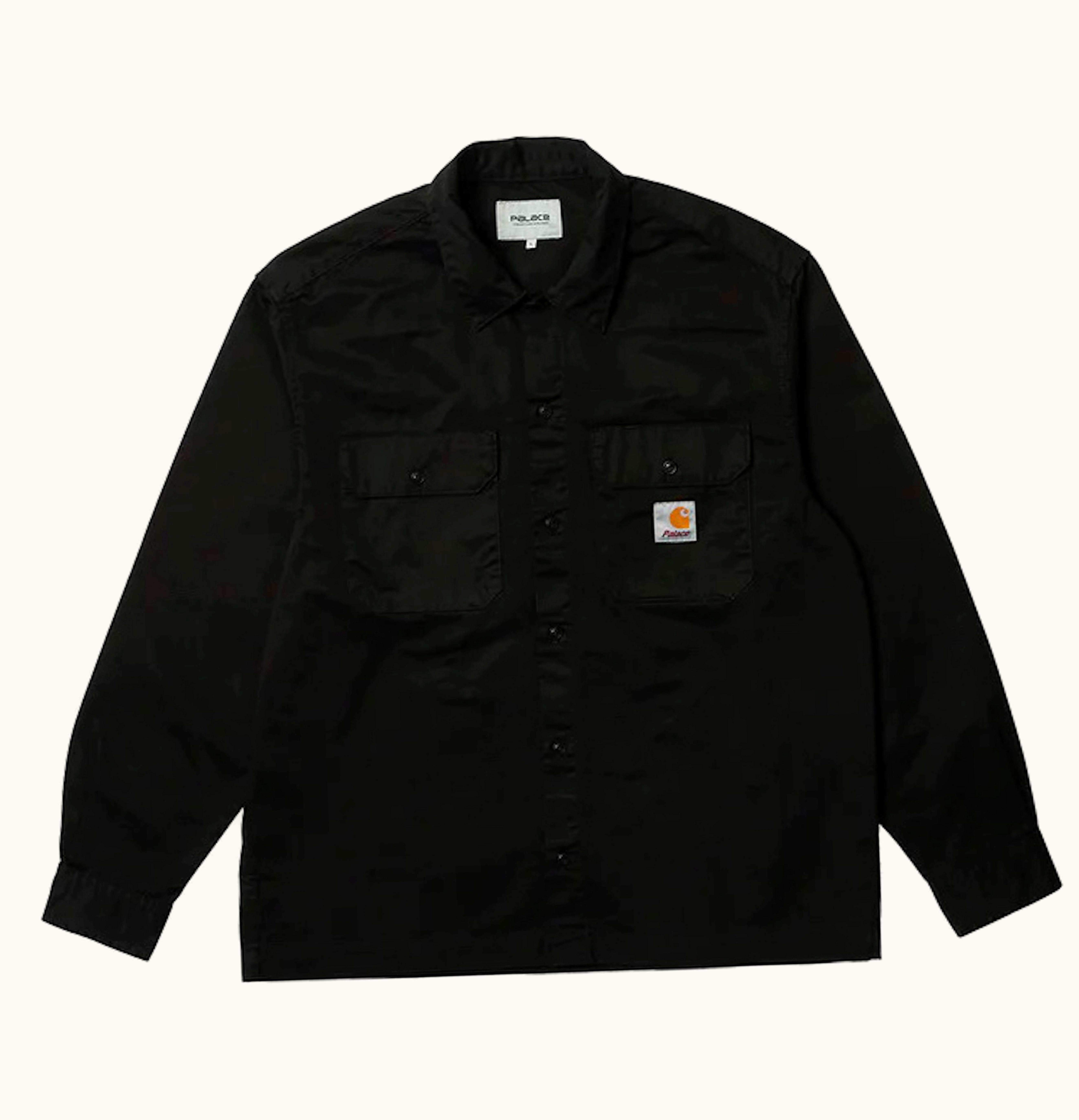 Palace Palace X Carhartt WIP Longsleeve Master Shirt Washed Black