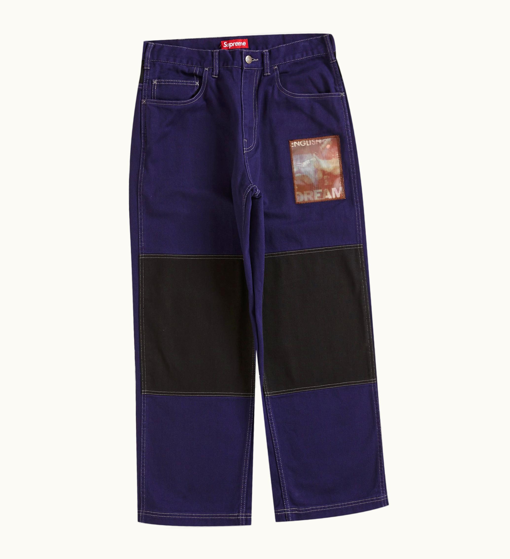 Supreme Supreme Mark Leckey Dream English Kid Twill Panel Pants Blue