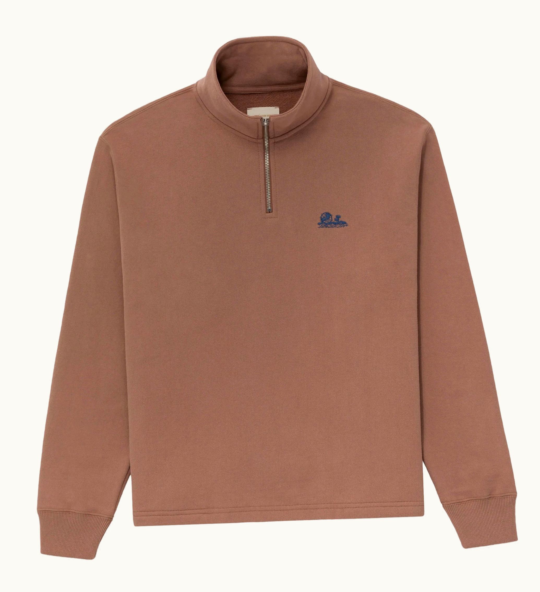 Aime Leon Dore Aime Leon Dore Unisphere Quarter Zip Pullover Brown
