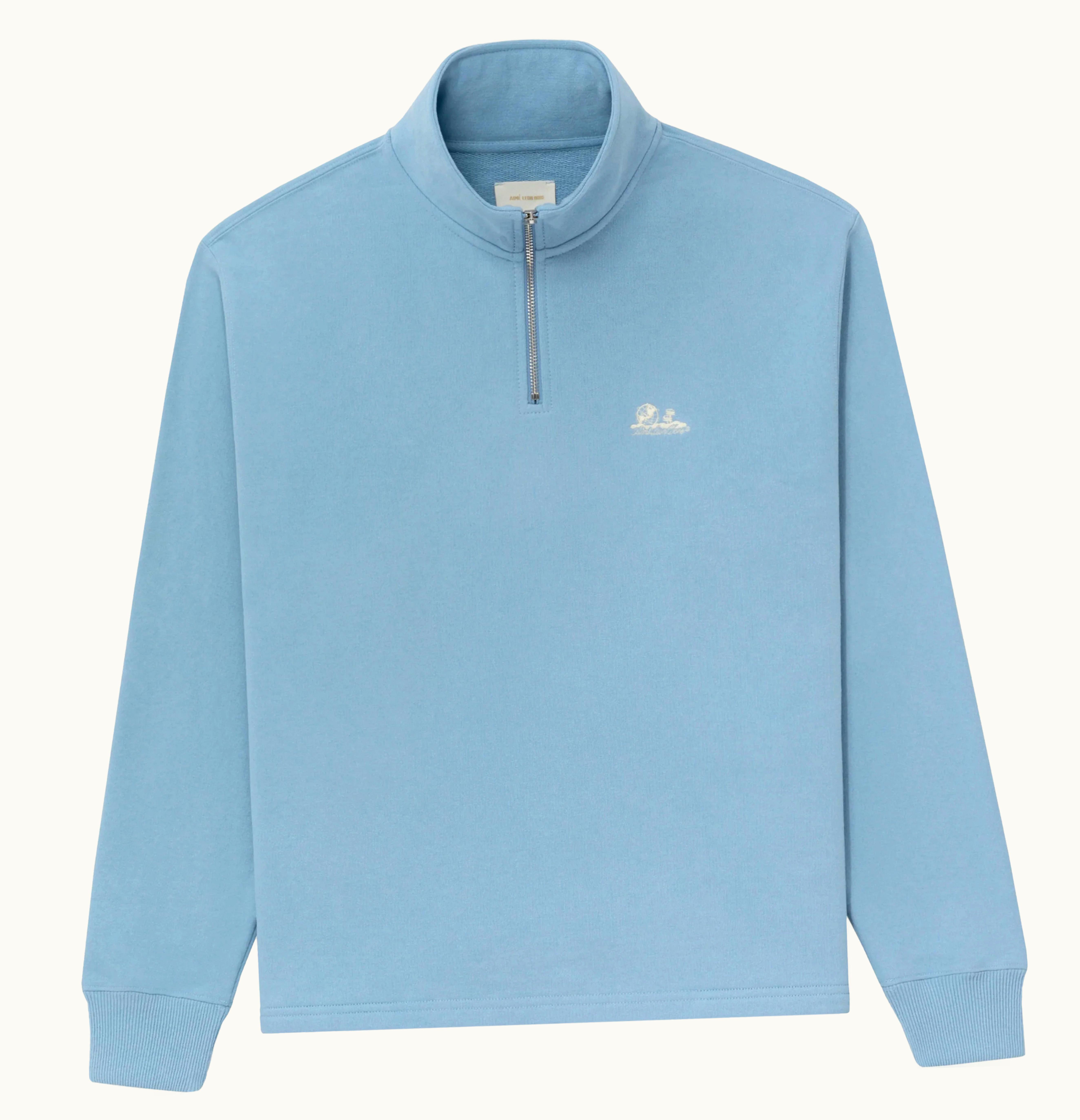 Aime Leon Dore Unisphere Quarter Zip Pullover Blue