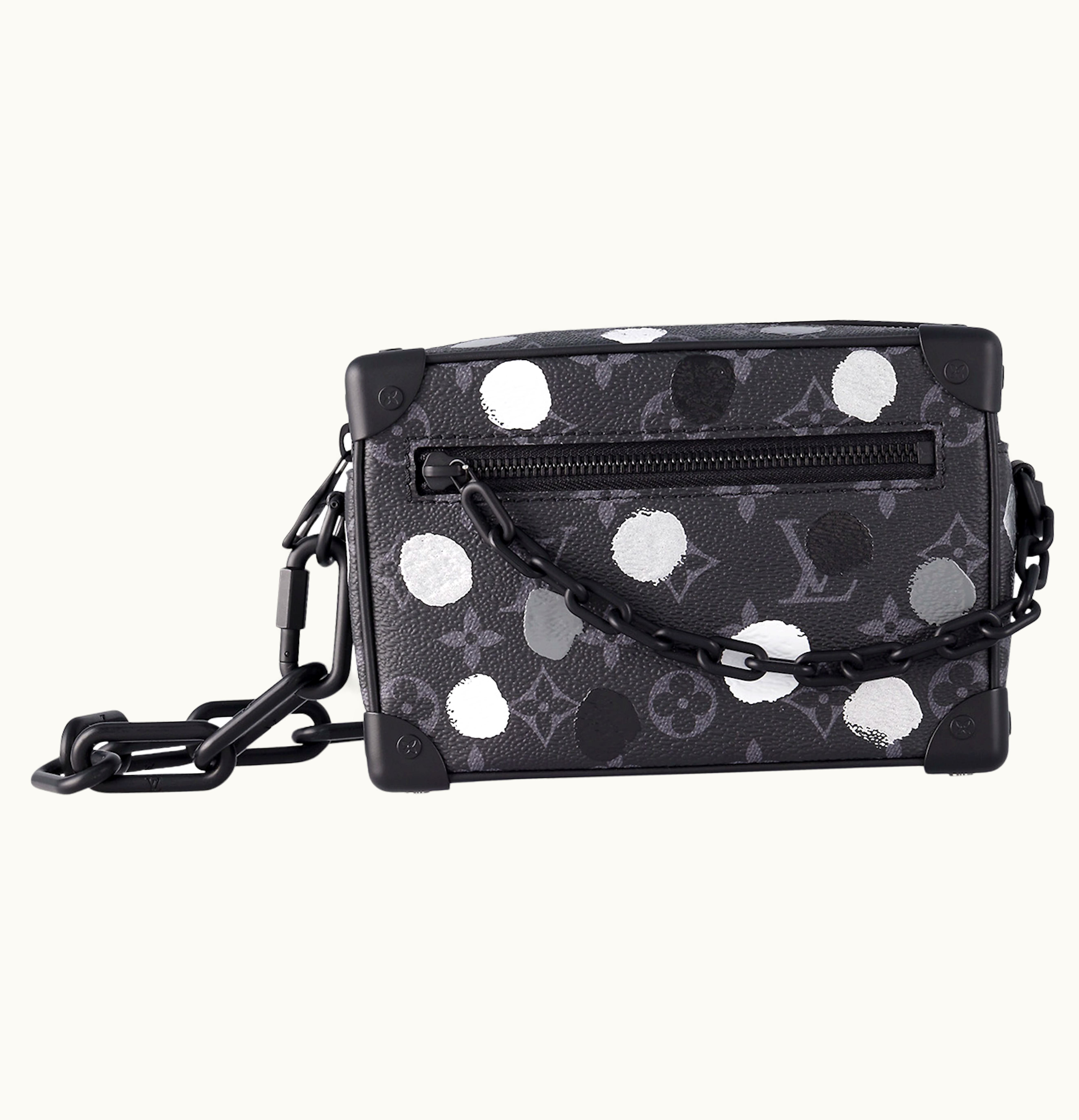 Louis Vuitton Louis Vuitton x Yayoi Kusama Mini Soft Trunk Monogram Eclipse Black Silver