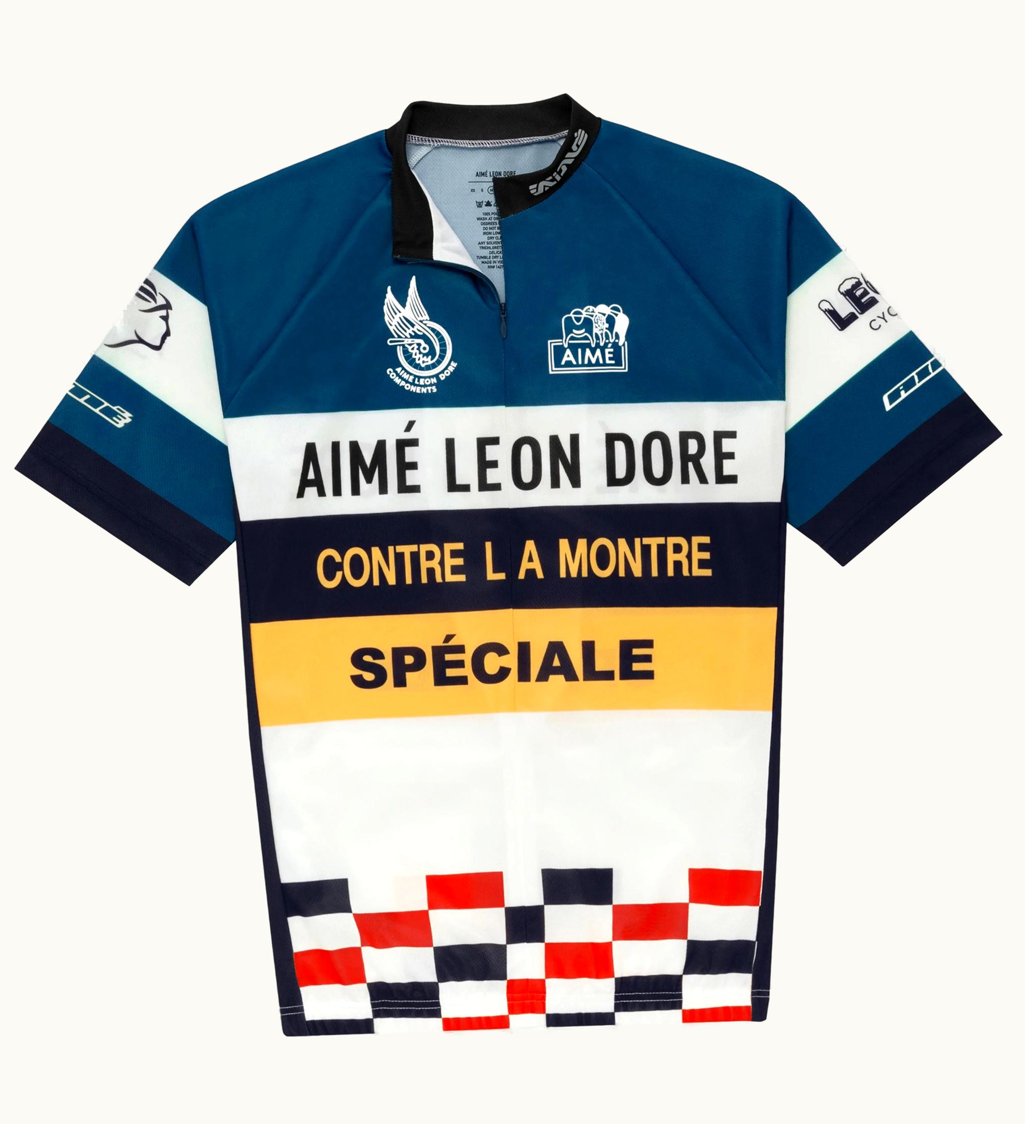 Aime Leon Dore Aime Leon Dore Poly Cycling Jersey Multicolor Blue