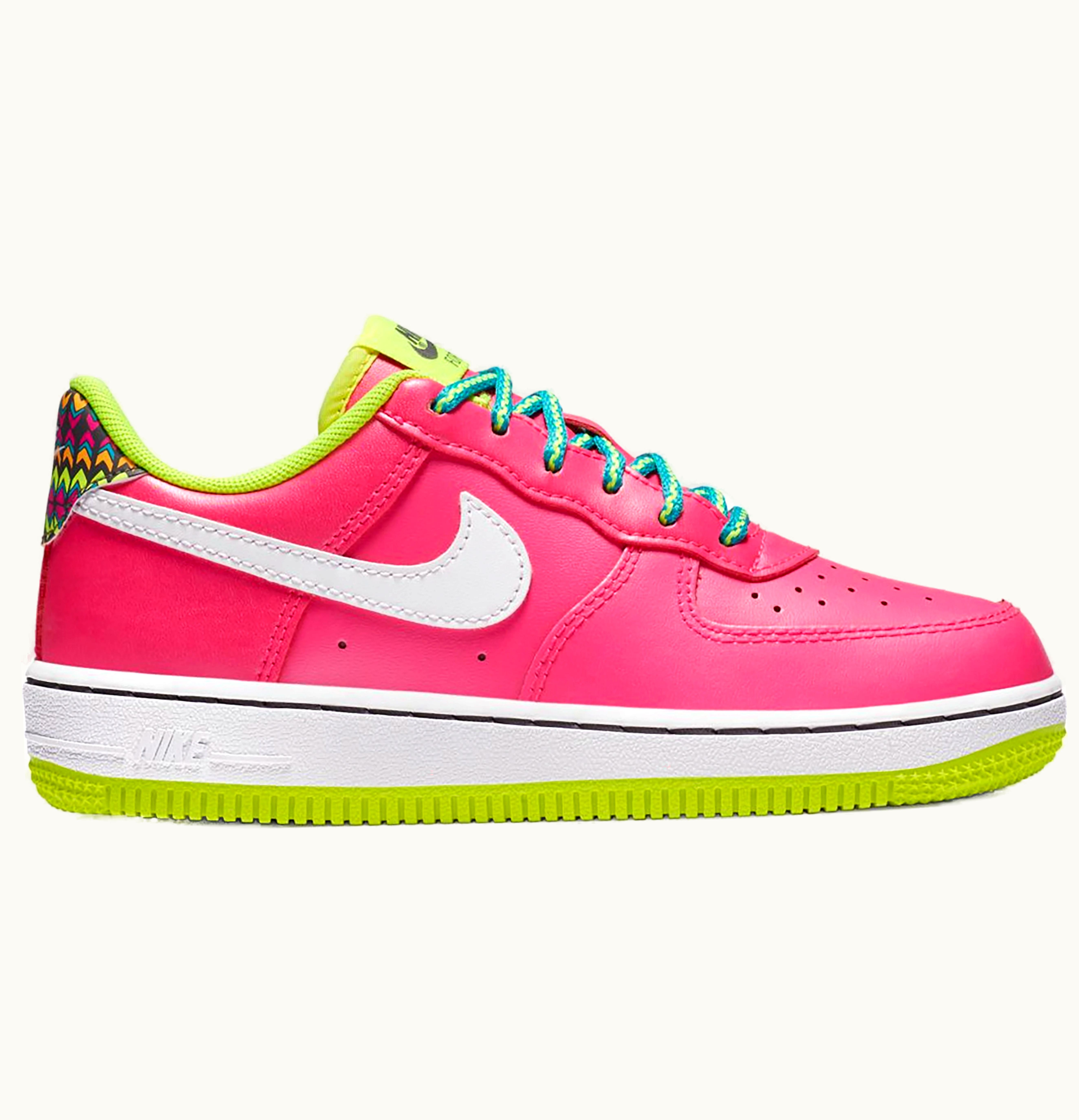 Nike Nike Air Force 1 Low Pink Volt Aqua PS