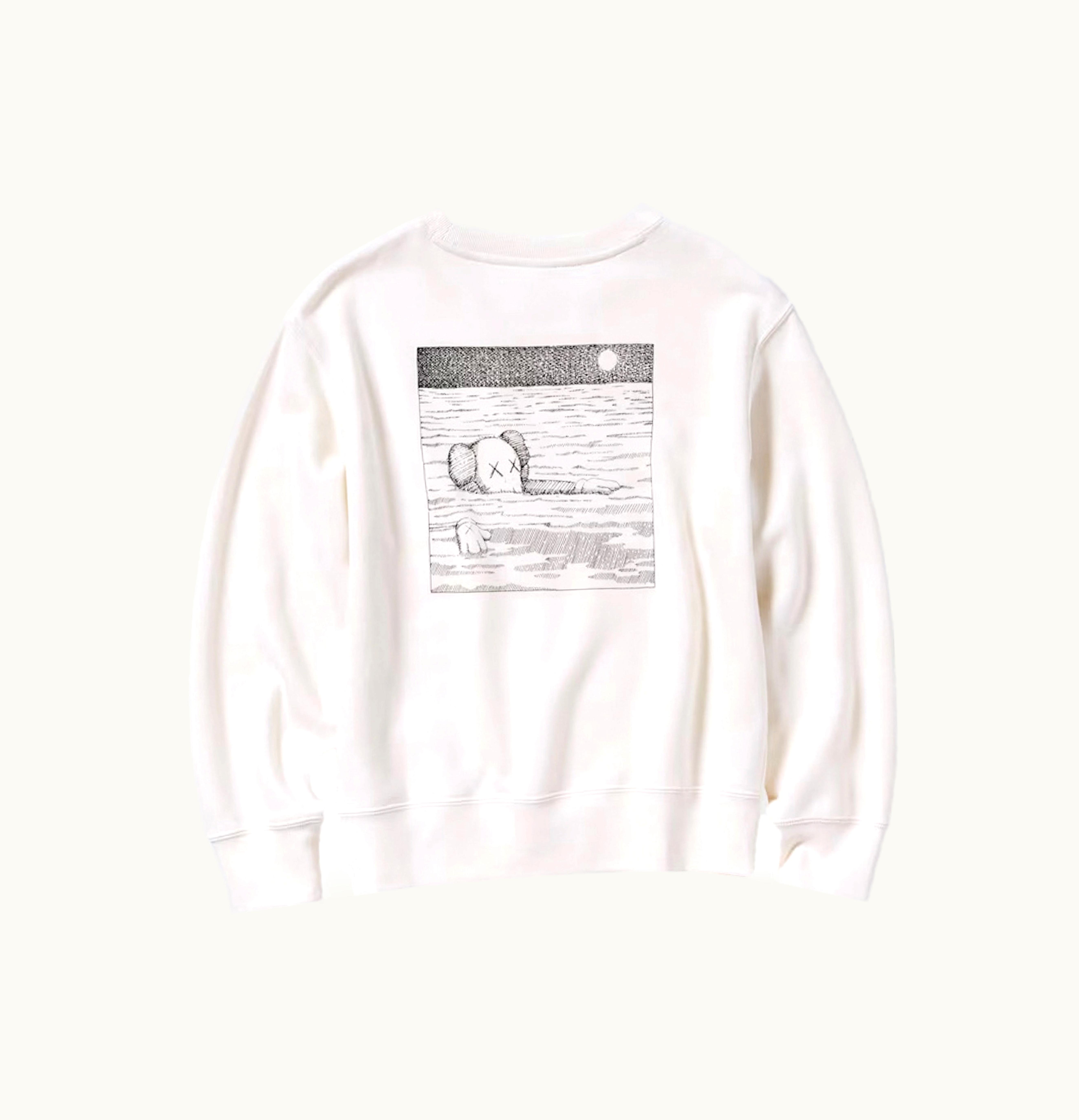 KAWS KAWS X Uniqlo Longsleeve Sweatshirt Youth Off White