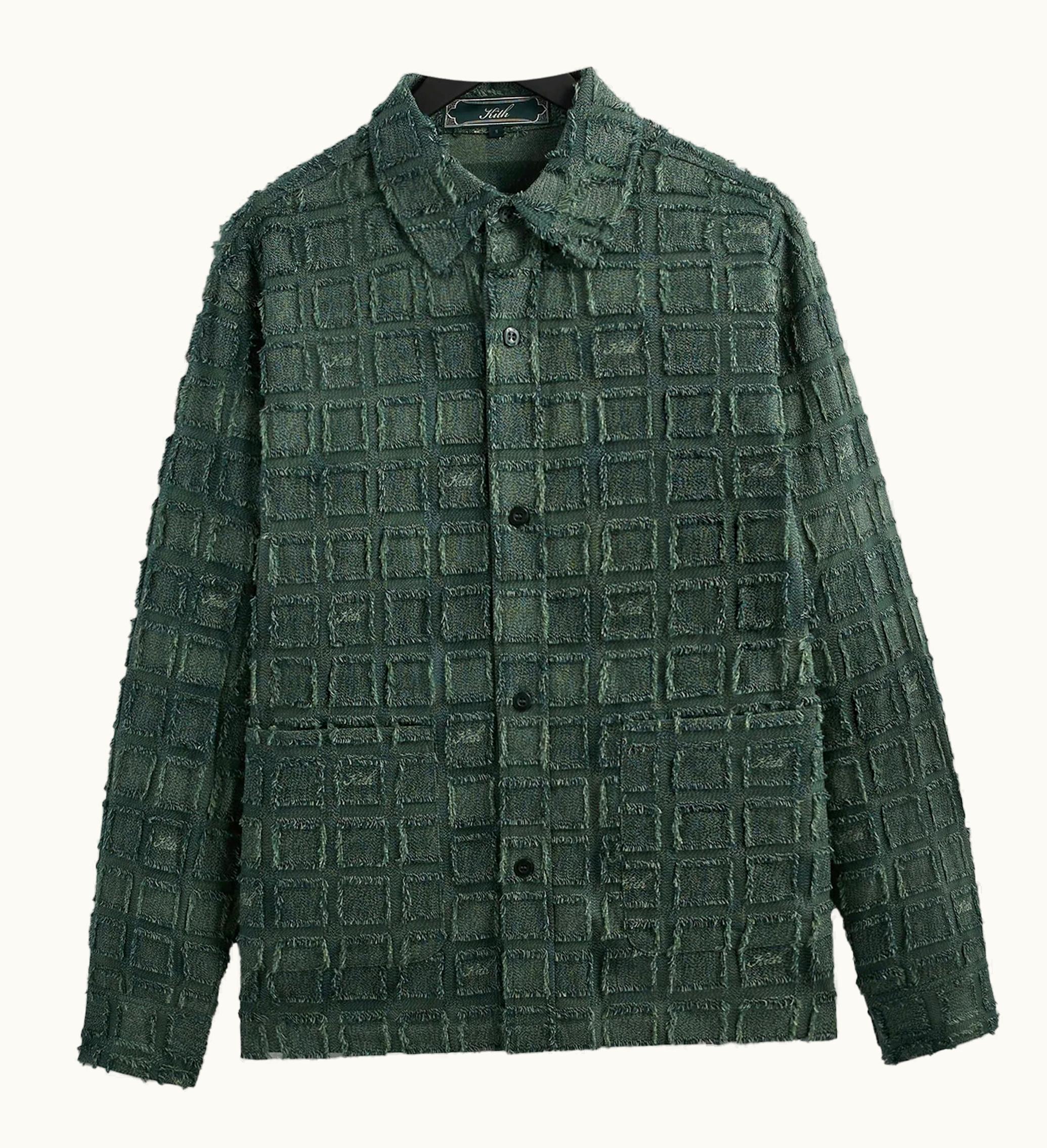 Kith Kith Fils Coupe Check Long Sleeves Boxy Collared Overshirt Stadium