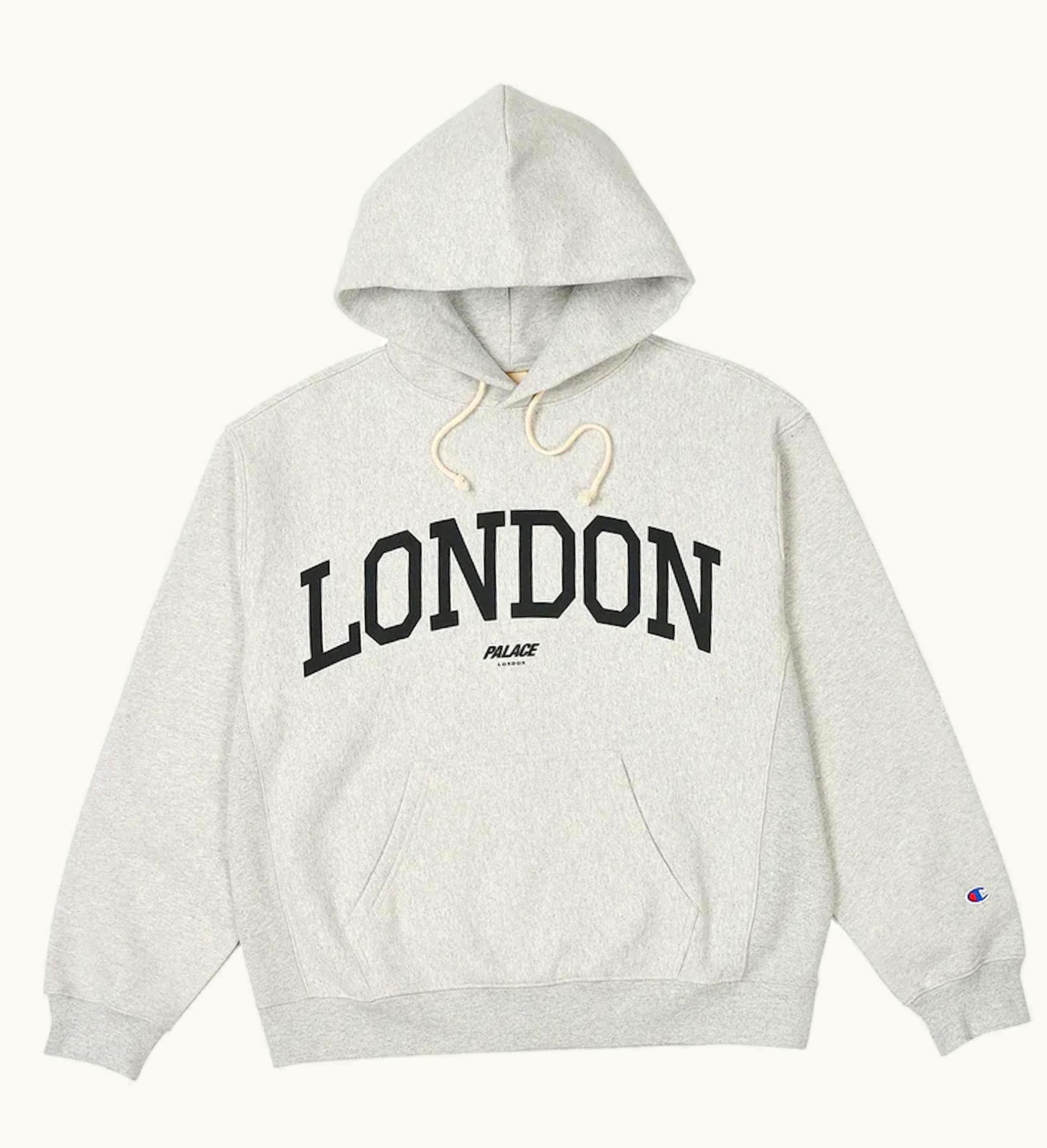 Palace Palace Champion London Shop Hood Grey Marl