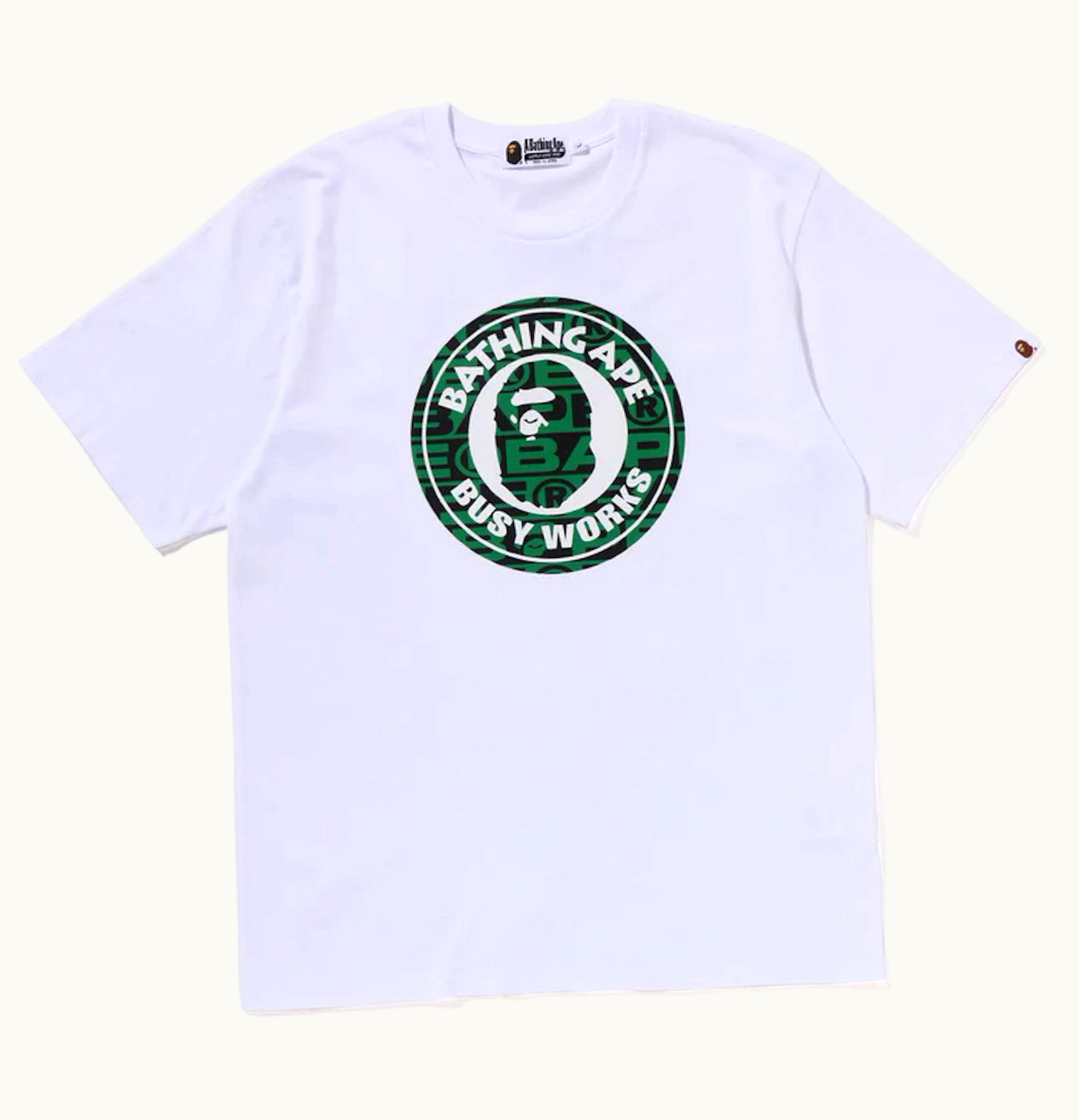 BAPE BAPE Lux Sport Pattern Busy Works Tee White