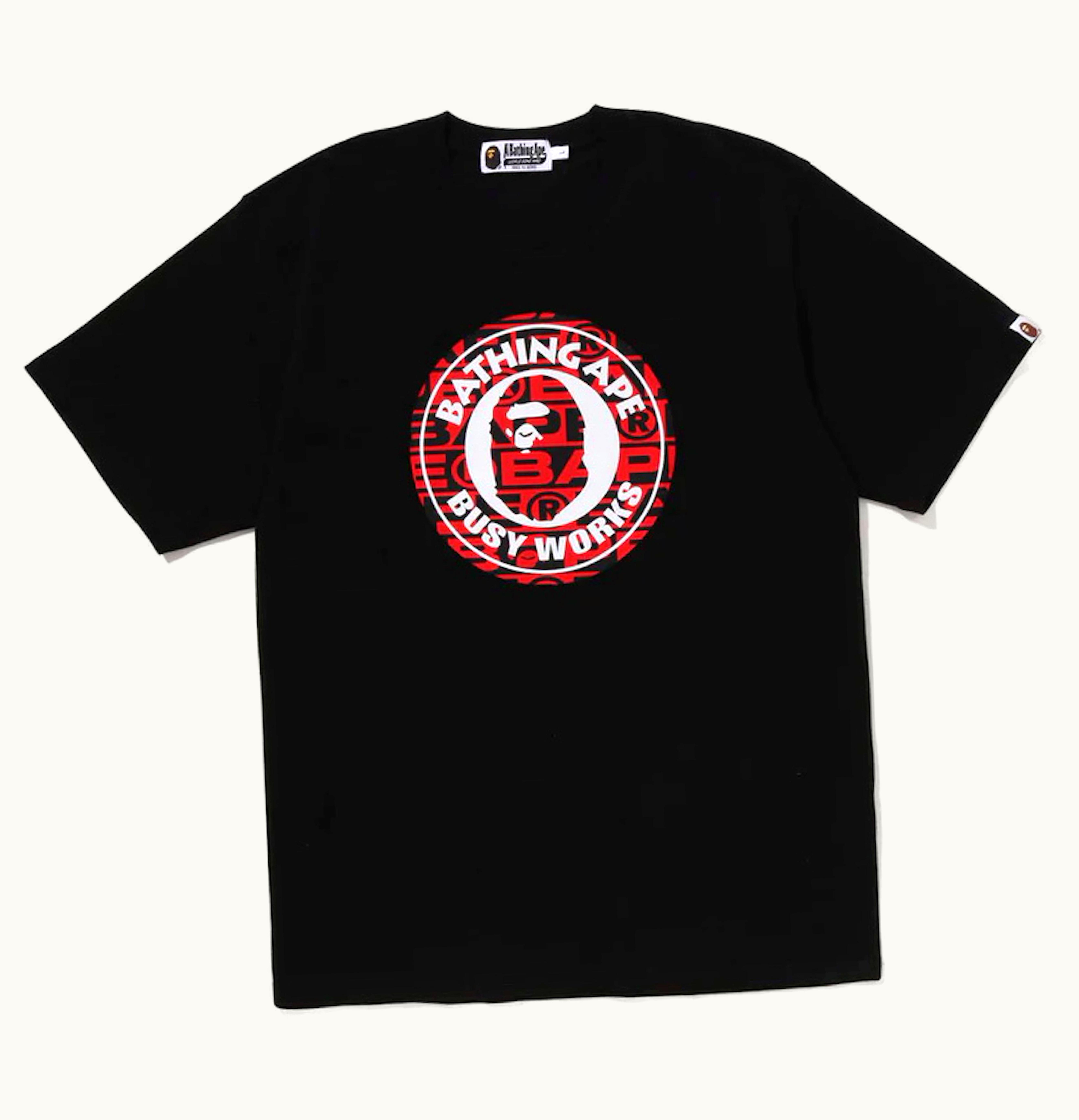 BAPE BAPE Lux Sport Pattern Busy Works Tee Black