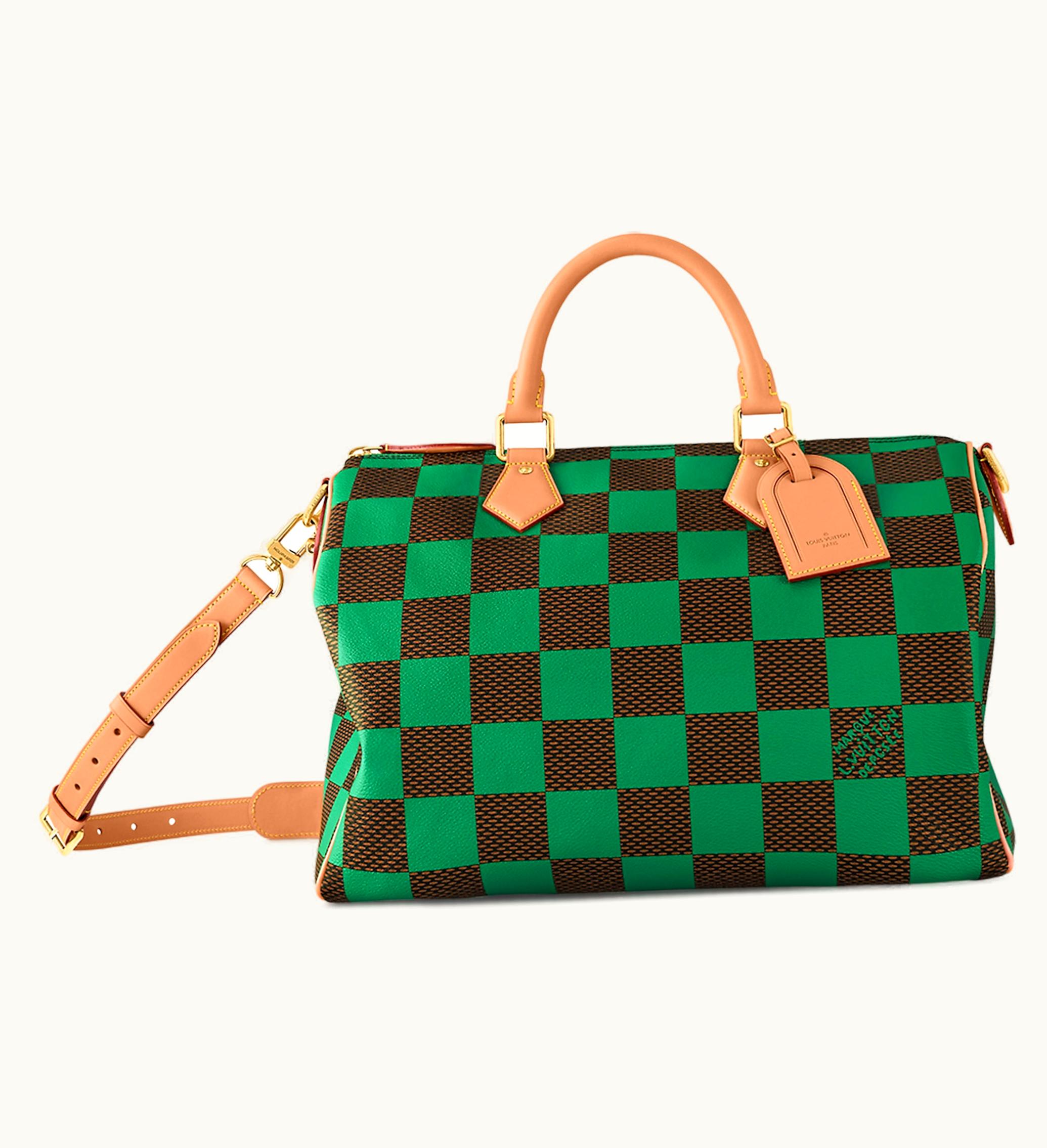 Louis Vuitton Louis Vuitton Speedy 40 Bandouliere Damier Pop Green