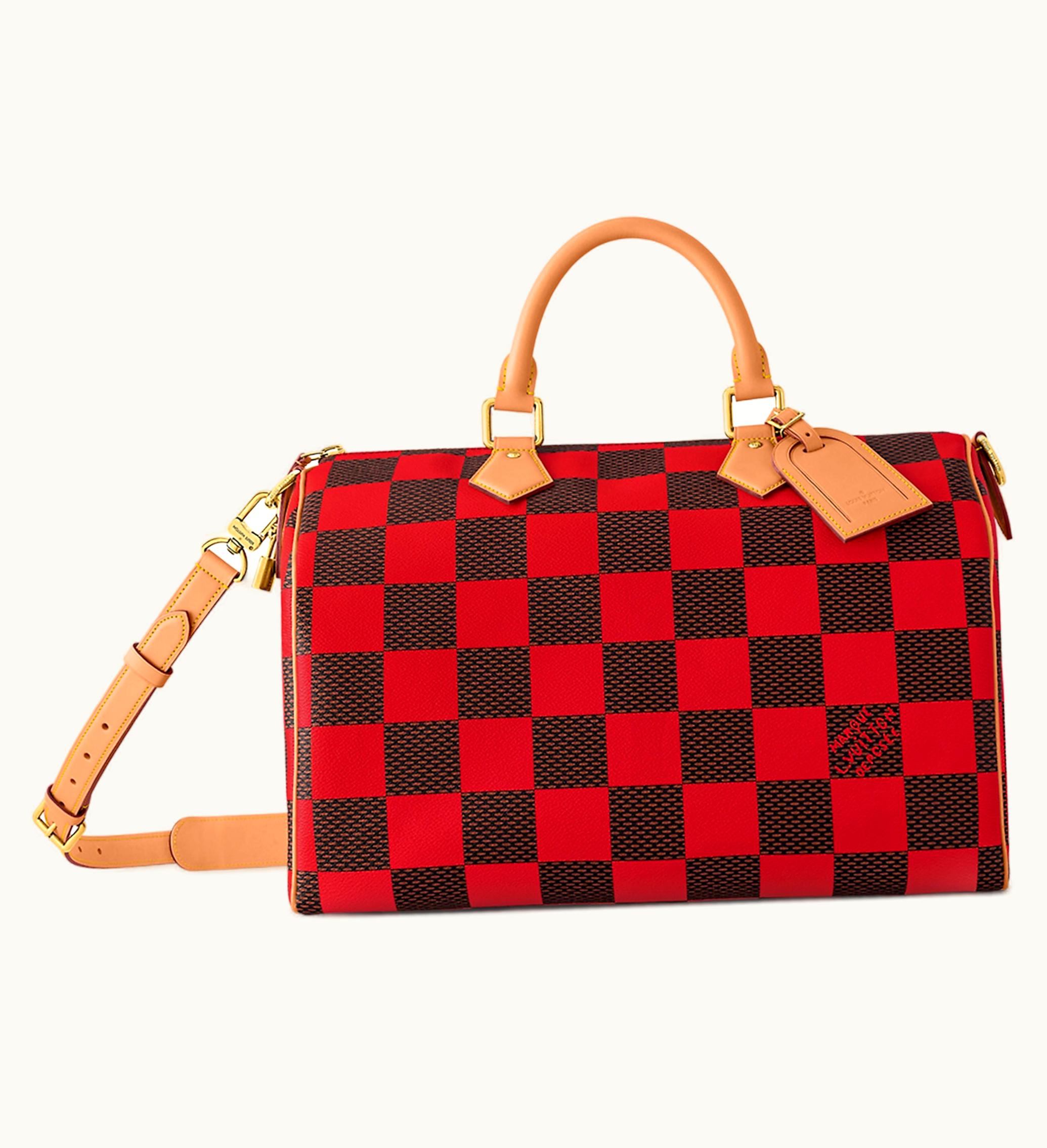 Louis Vuitton Louis Vuitton Speedy 40 Bandouliere Damier Pop Red
