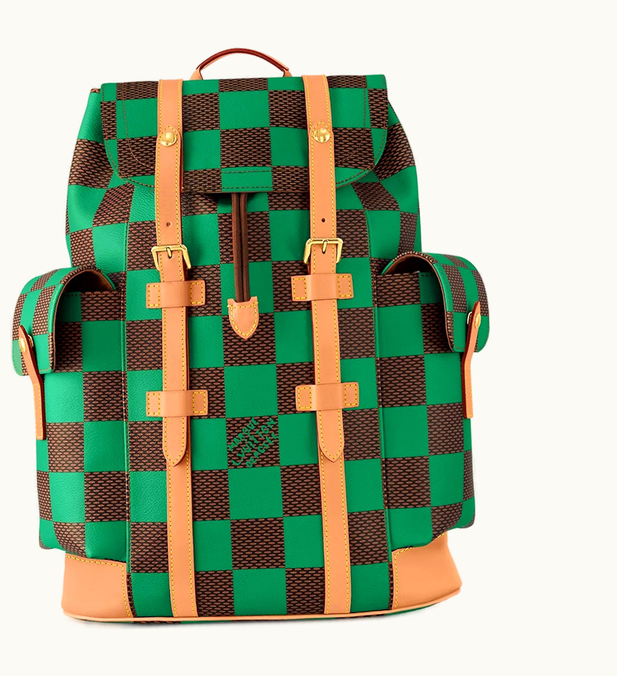 Louis Vuitton Louis Vuitton Christopher MM Backpack Damier Pop Green