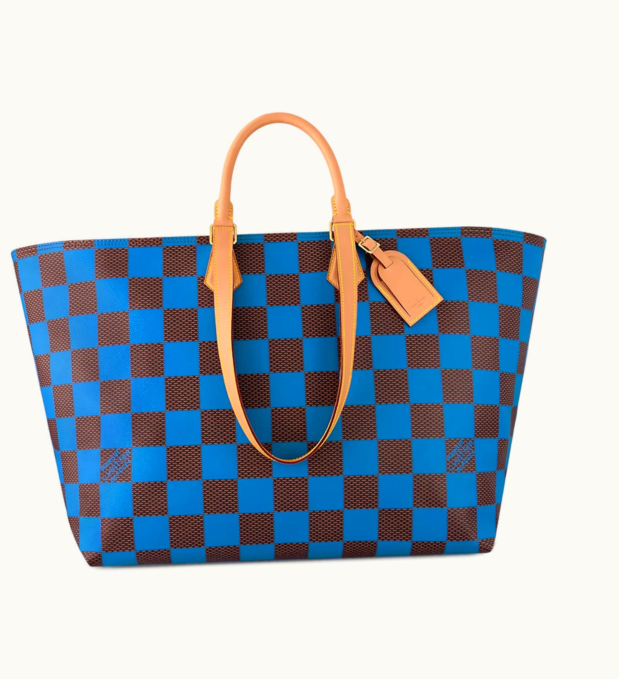 Louis Vuitton Louis Vuitton Sac Plat Soft Damier Pop Blue