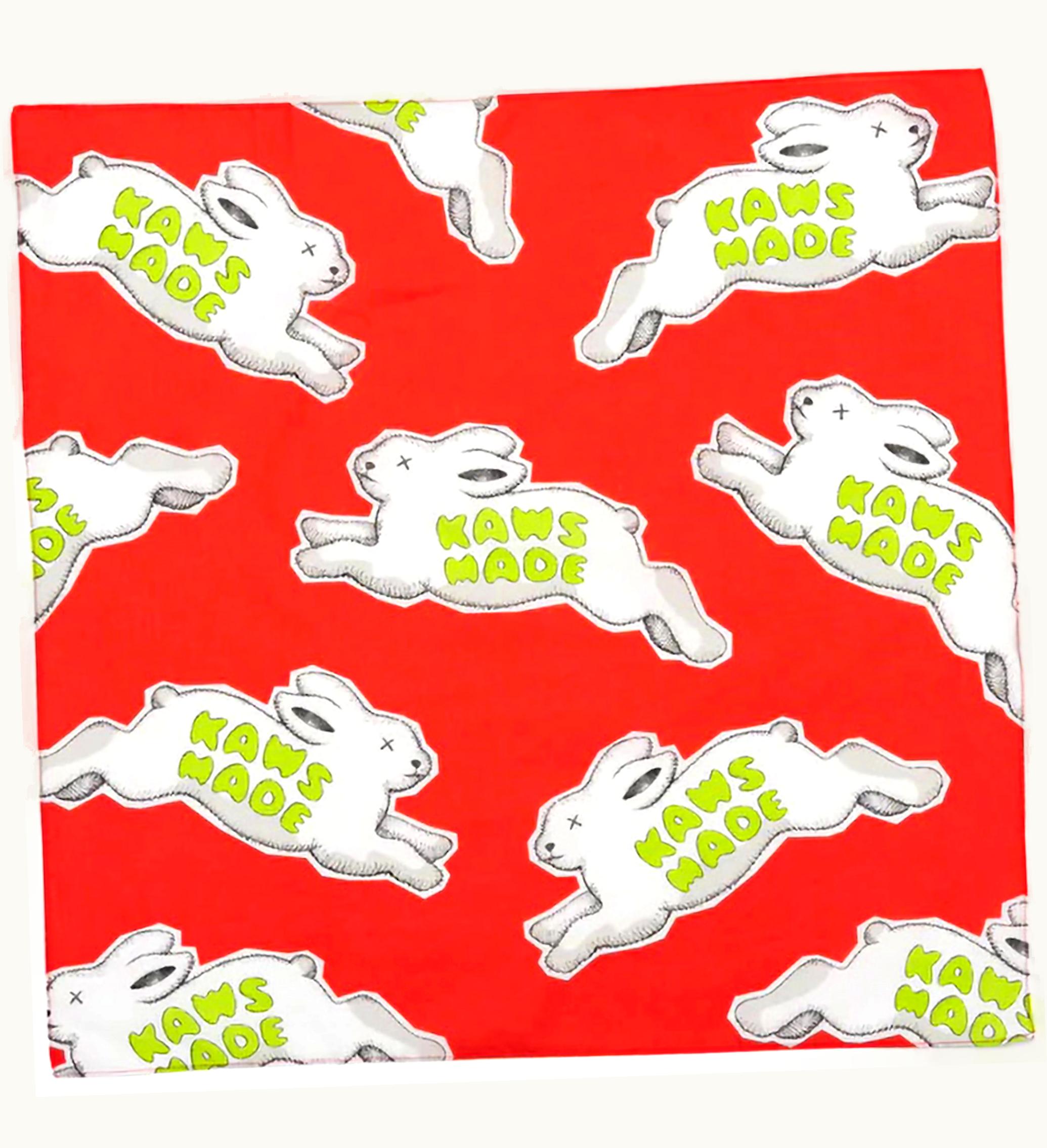 Human Made Human Made X KAWS Animal Patterned Bandana Red