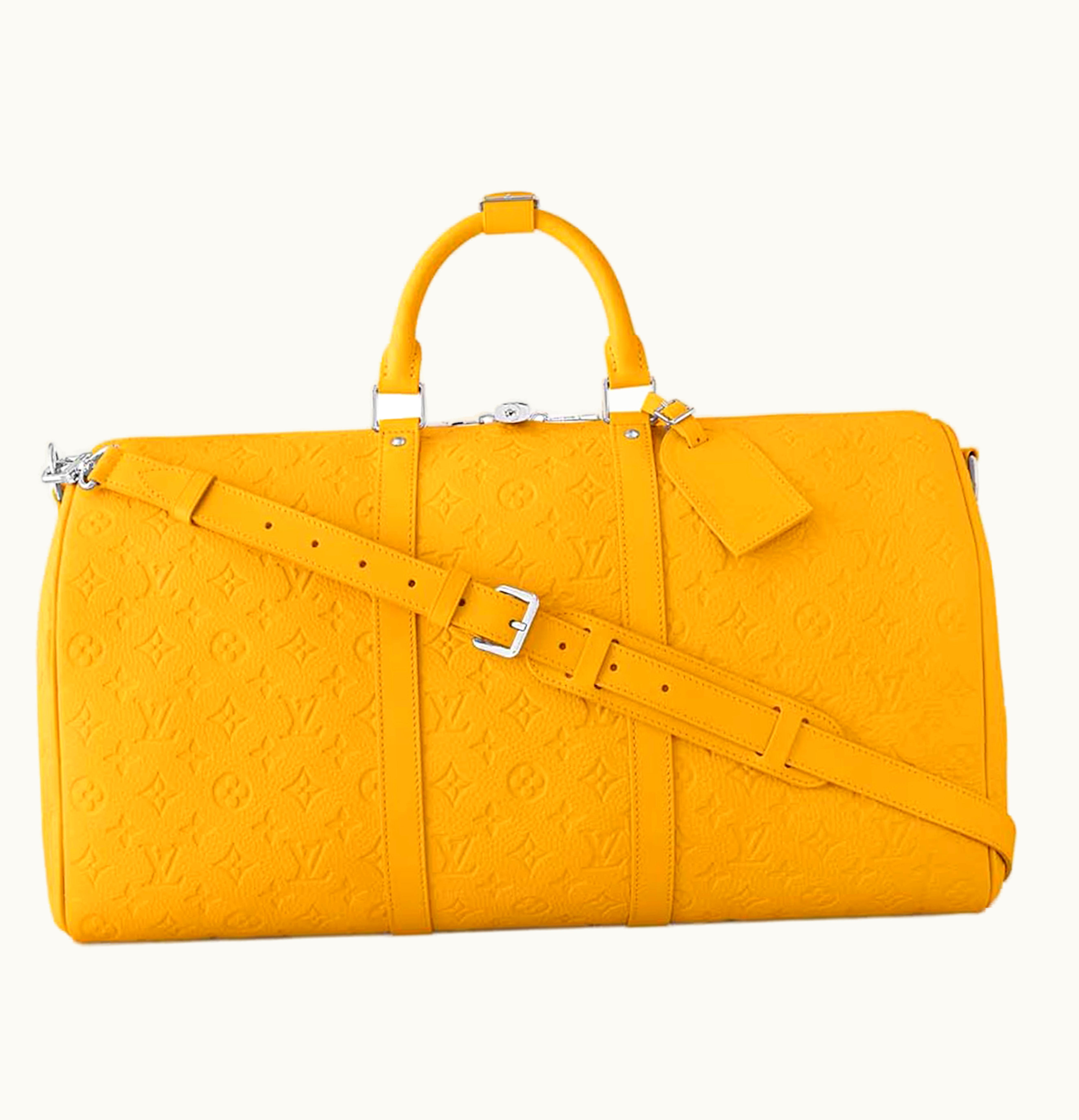 Louis Vuitton Louis Vuitton Keepall Bandouliere 50 Taurillon Colormania Jaune Mat
