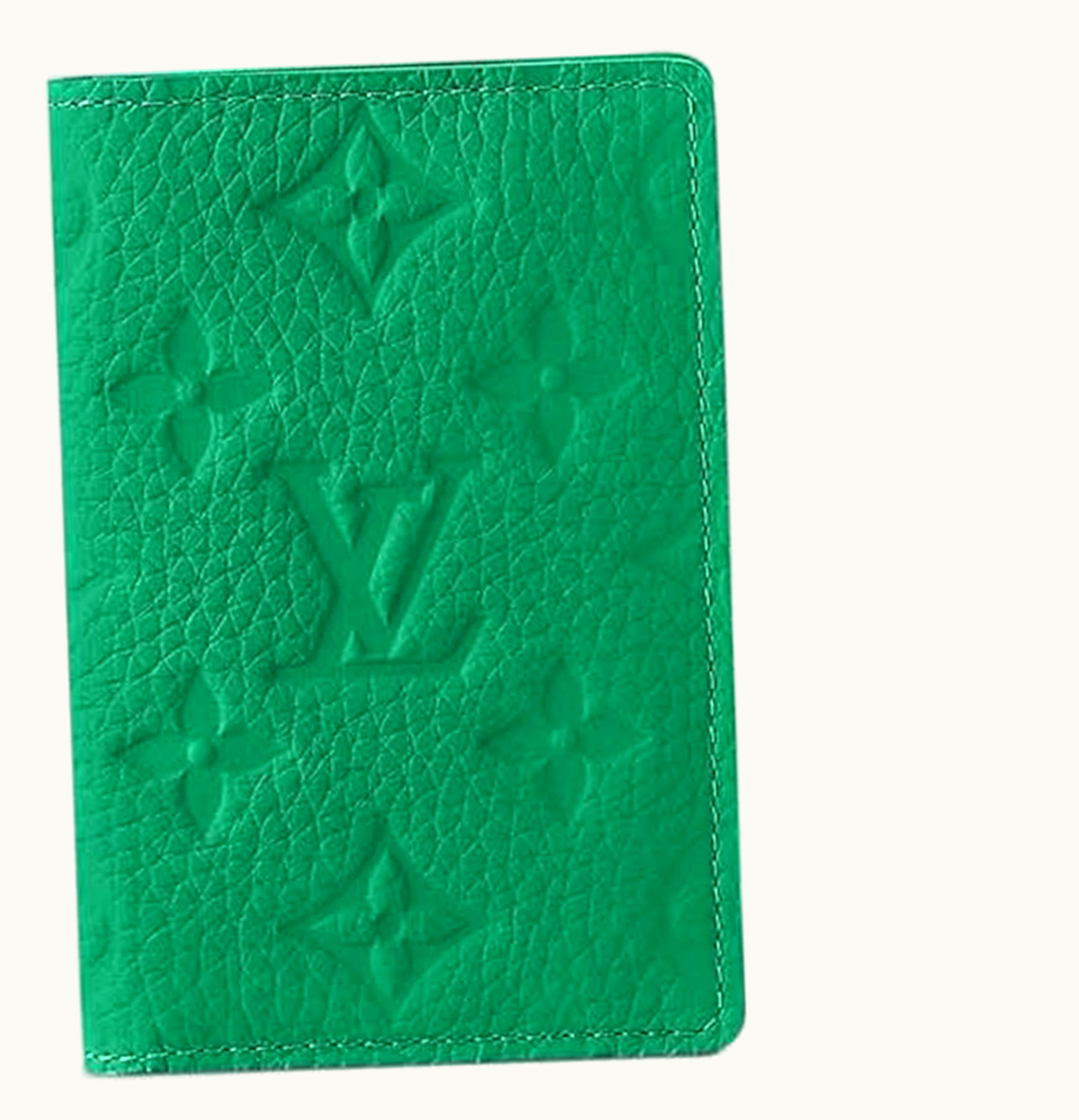 Louis Vuitton Louis Vuitton Pocket Organizer Taurillon Colormania Green