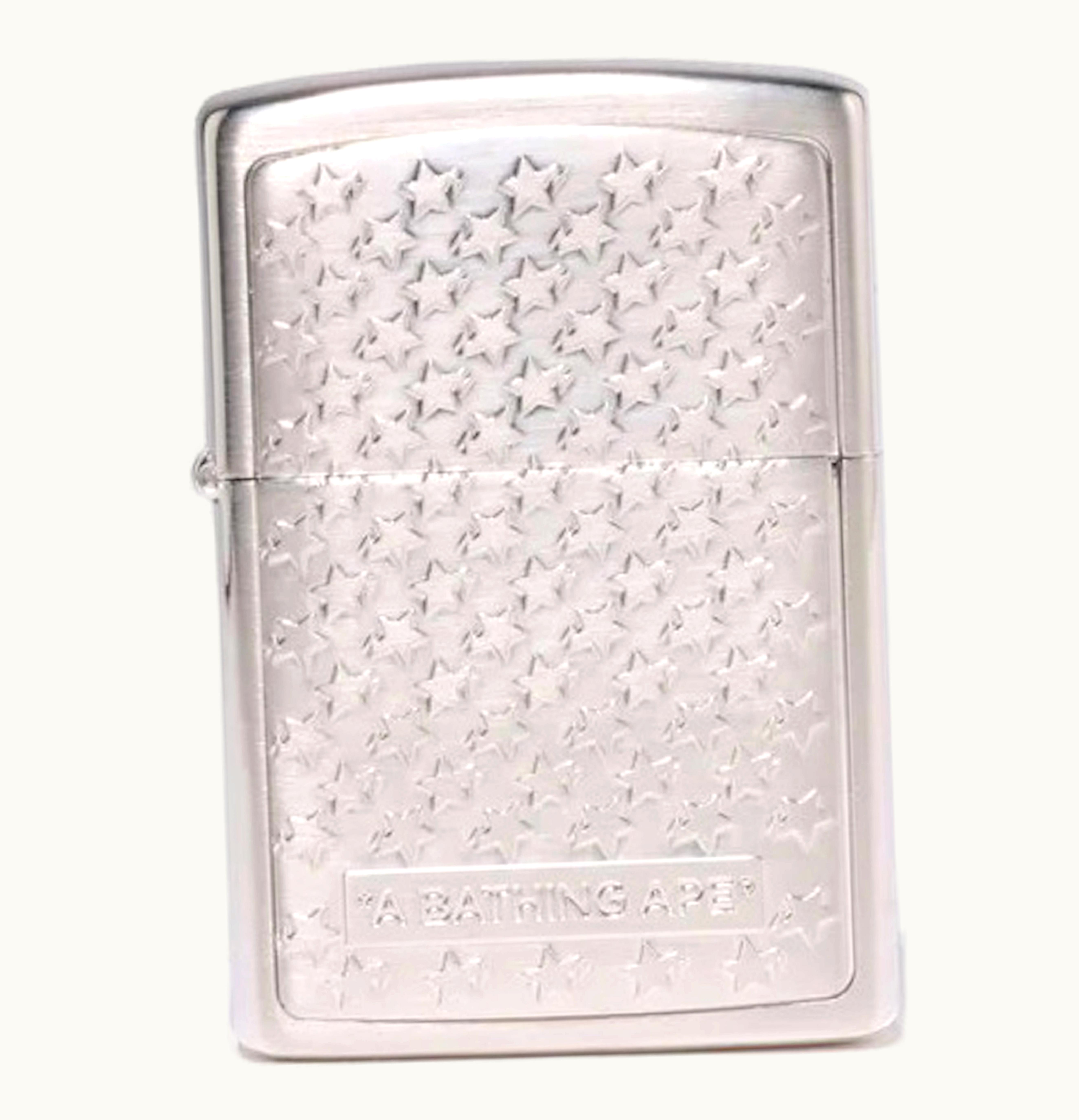 BAPE BAPE Sta Pattern Zippo Lighter Silver