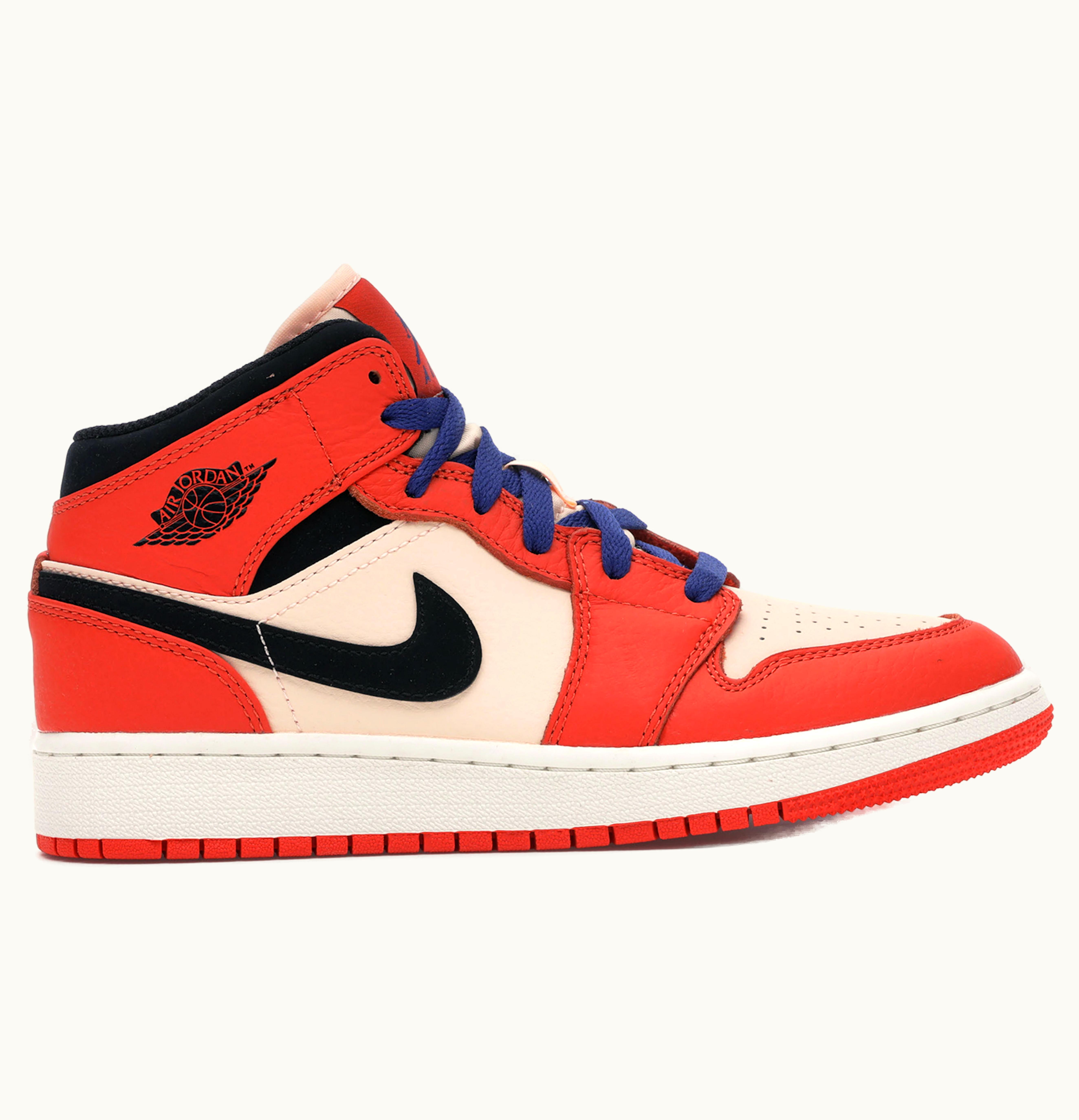 Jordan Air Jordan 1 Mid Team Orange Black GS