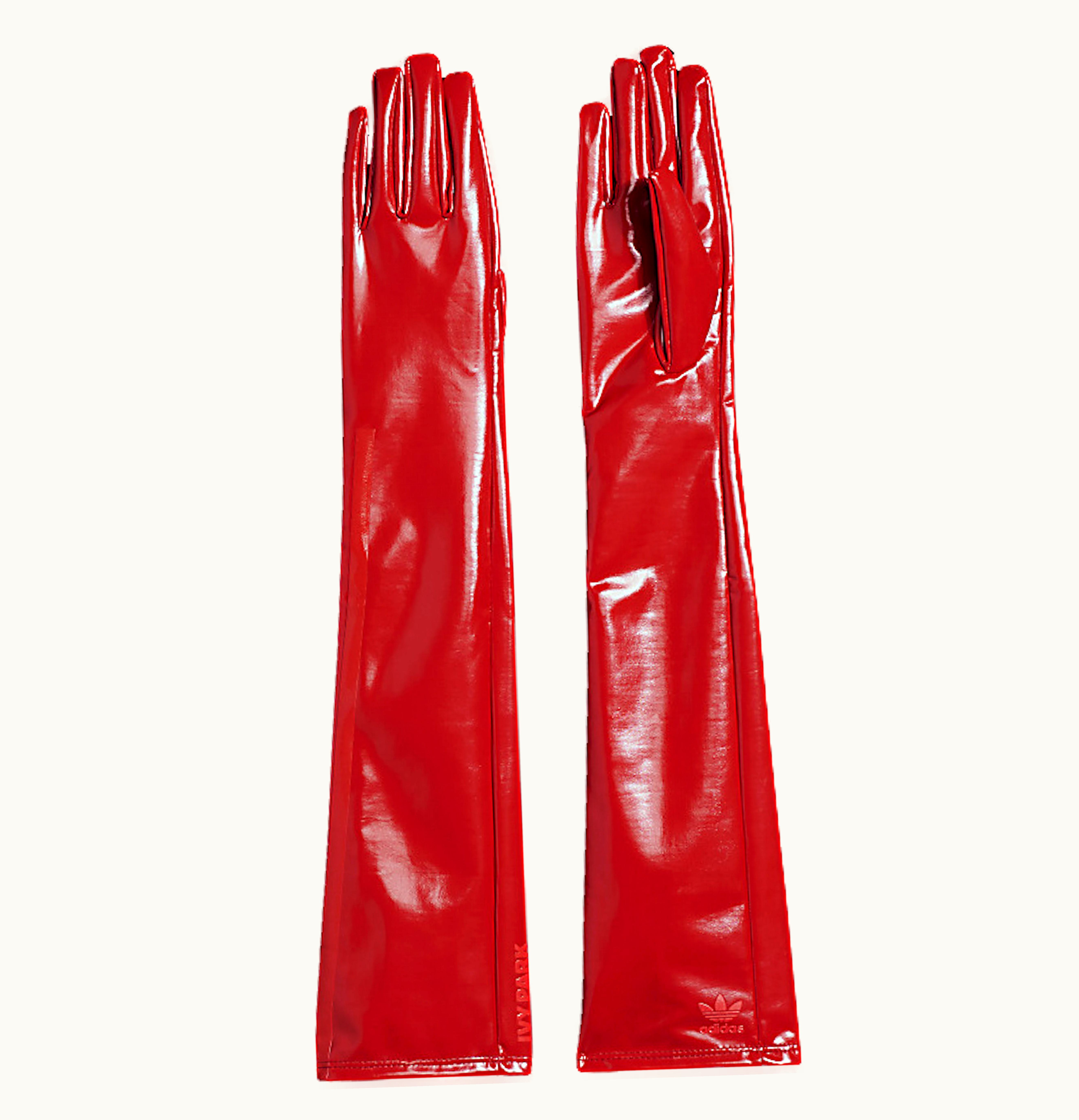 Adidas adidas Ivy Park Faux Latex Gloves Red