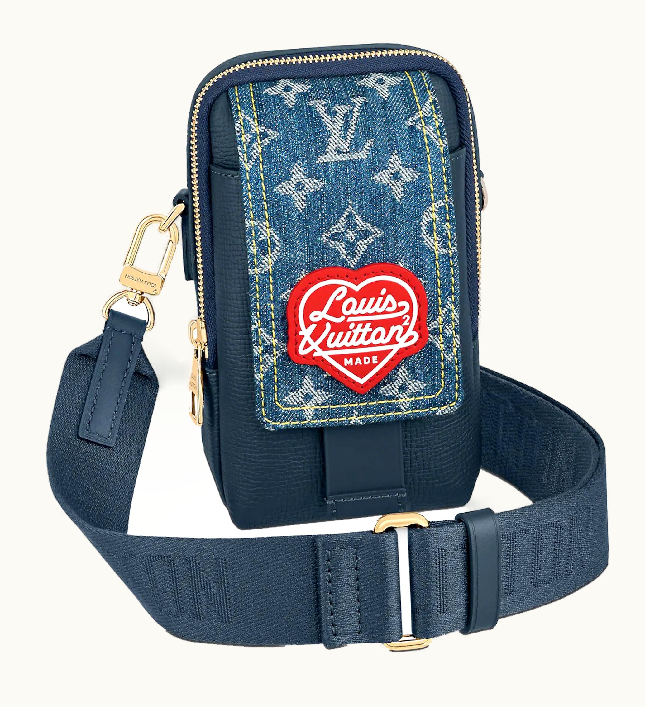Louis Vuitton Louis Vuitton X Nigo Flap Double Phone Pouch Monogram Blue