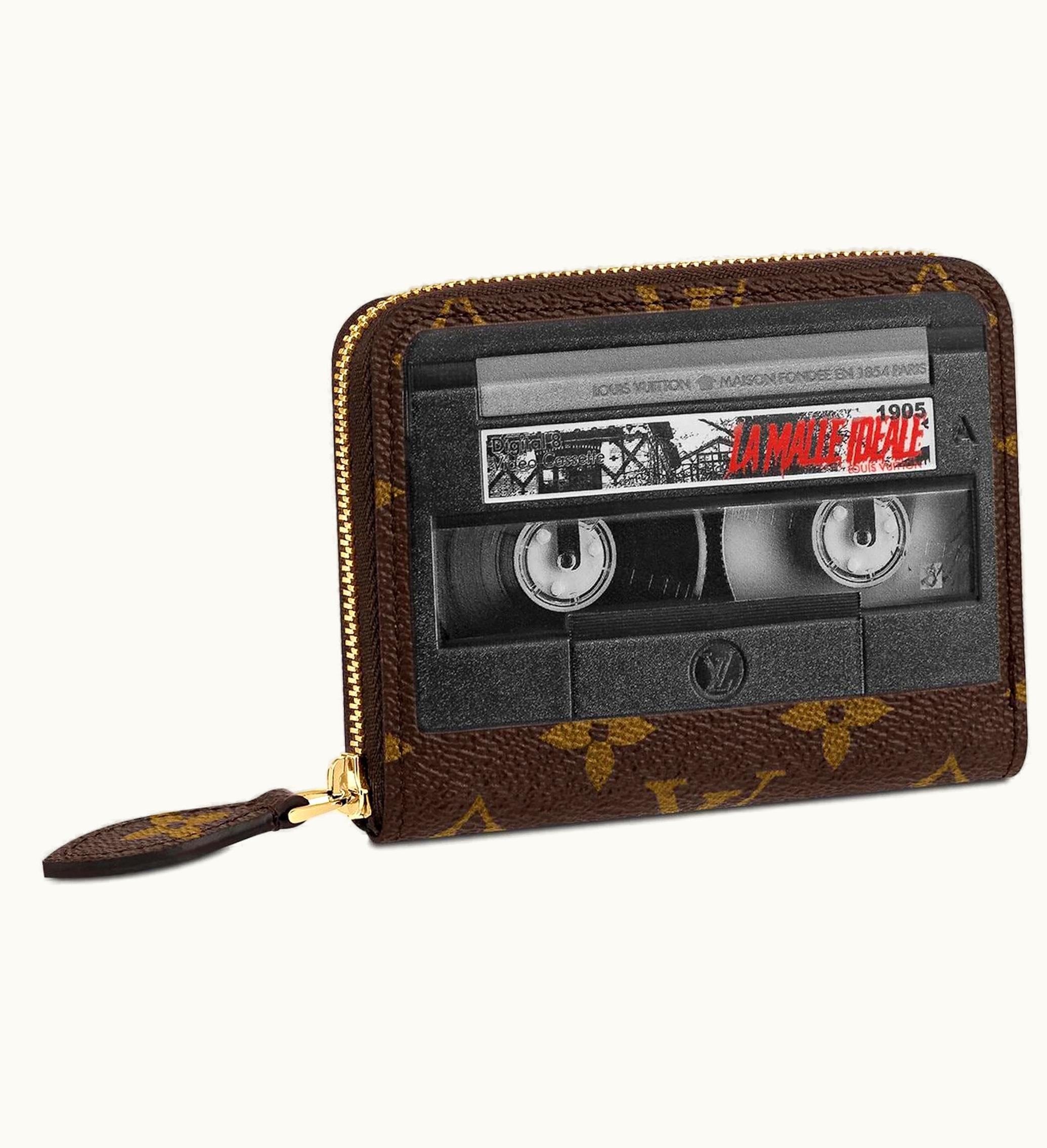 Louis Vuitton Louis Vuitton Zippy Coin Purse Monogram Video Print Brown