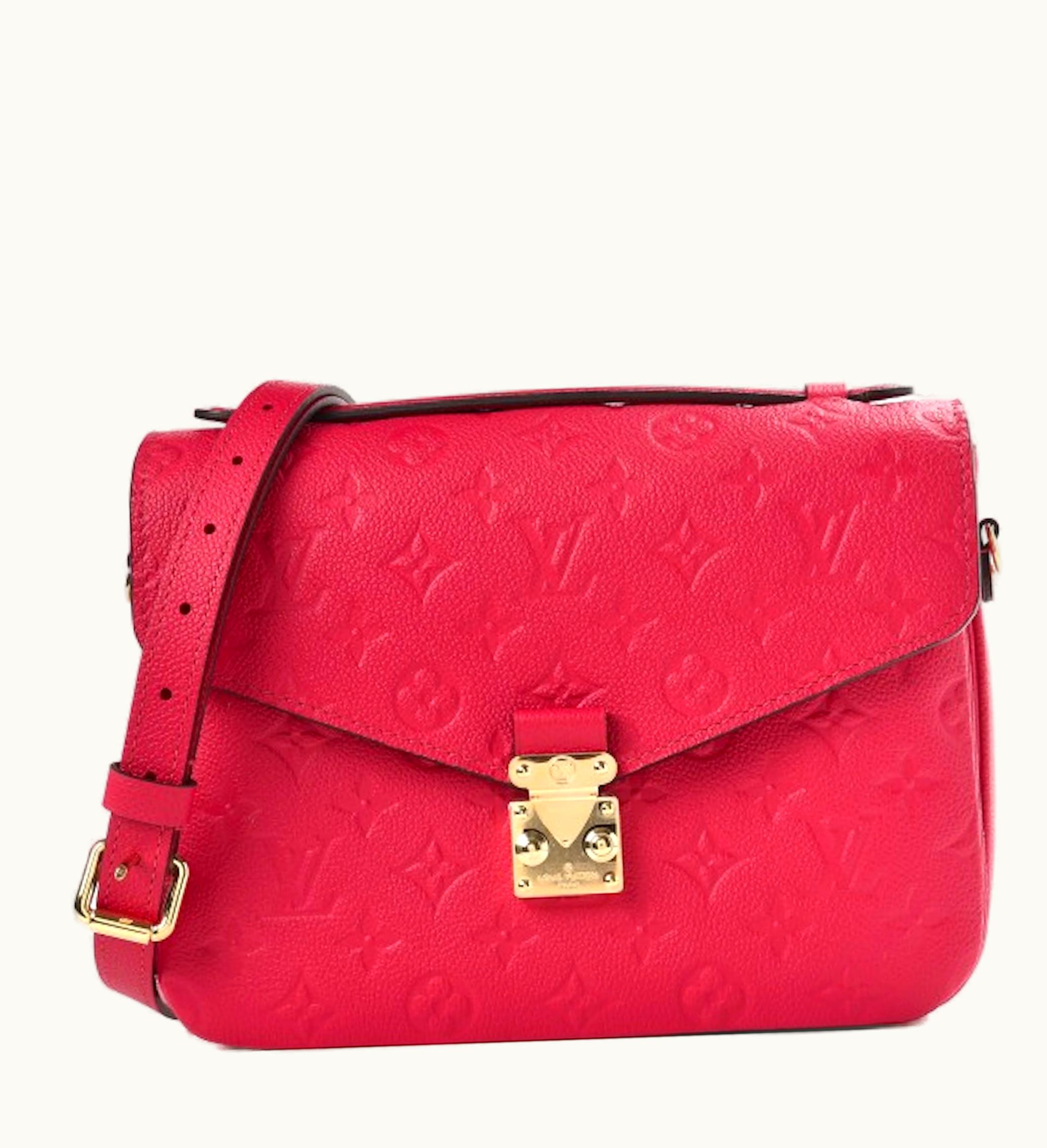 Louis Vuitton Louis Vuitton Pochette Metis Monogram Empreinte Calfskin Freesia