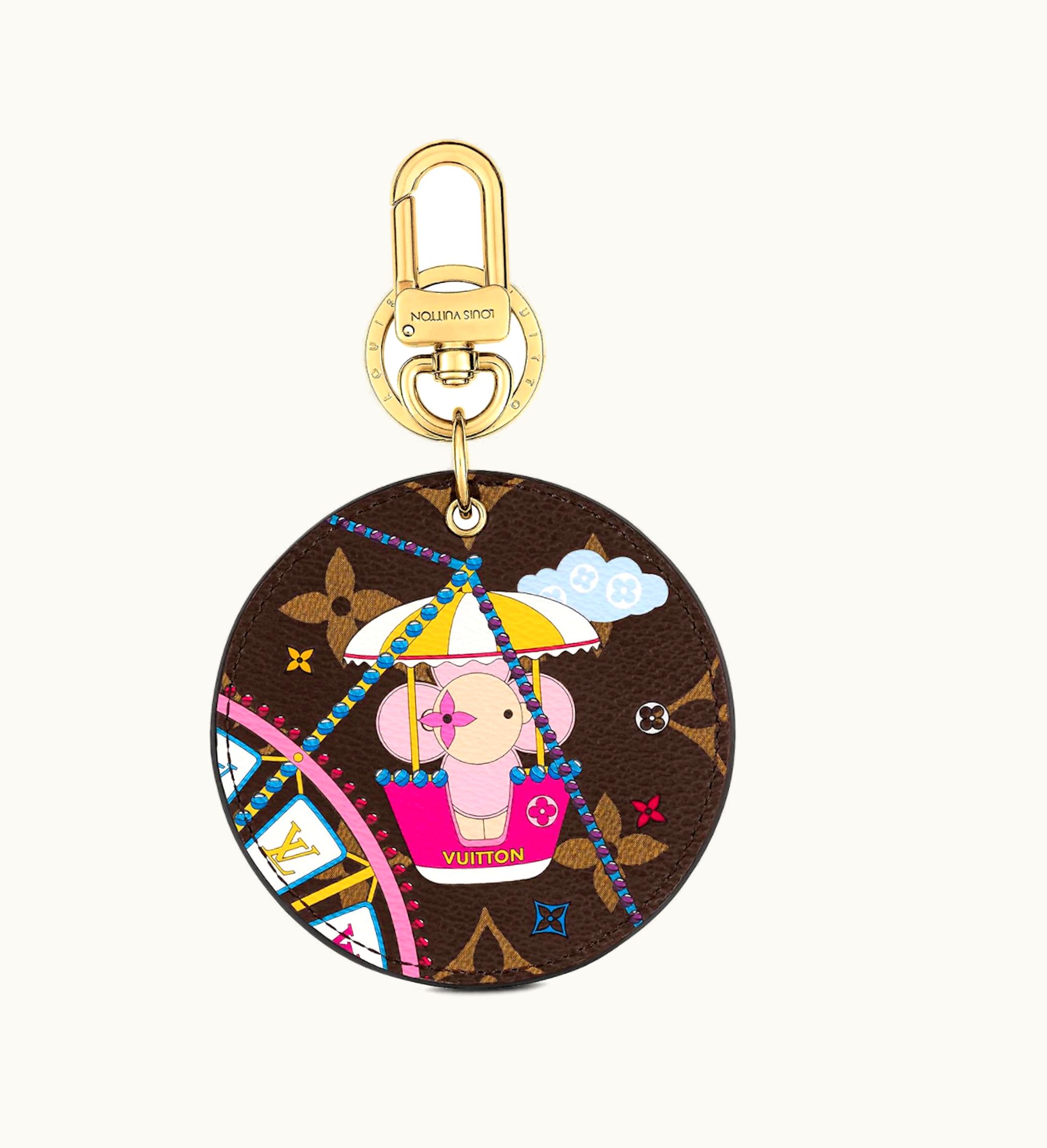 Louis Vuitton Louis Vuitton Illustre Vivienne Funfair Xmas Bag Charm And Key Holder Monogram Rose Ballerine Pink