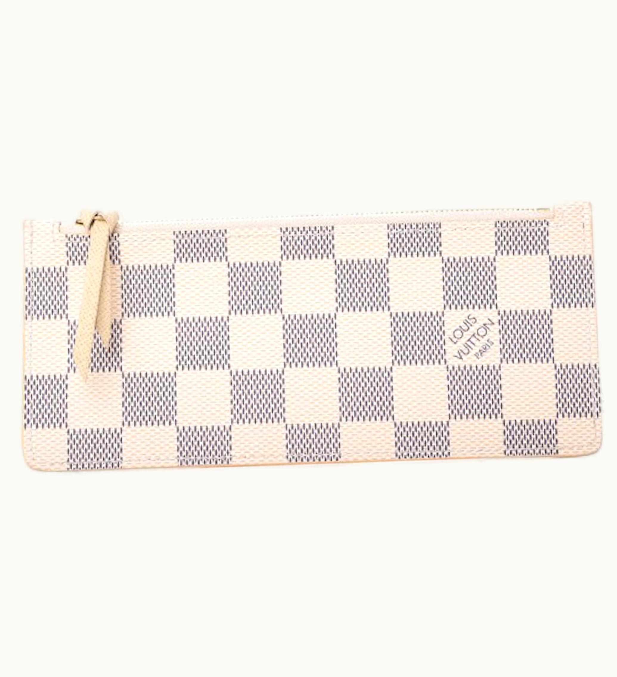 Louis Vuitton Louis Vuitton Josephine Wallet Zippered Insert Damier Azur Beige Lining