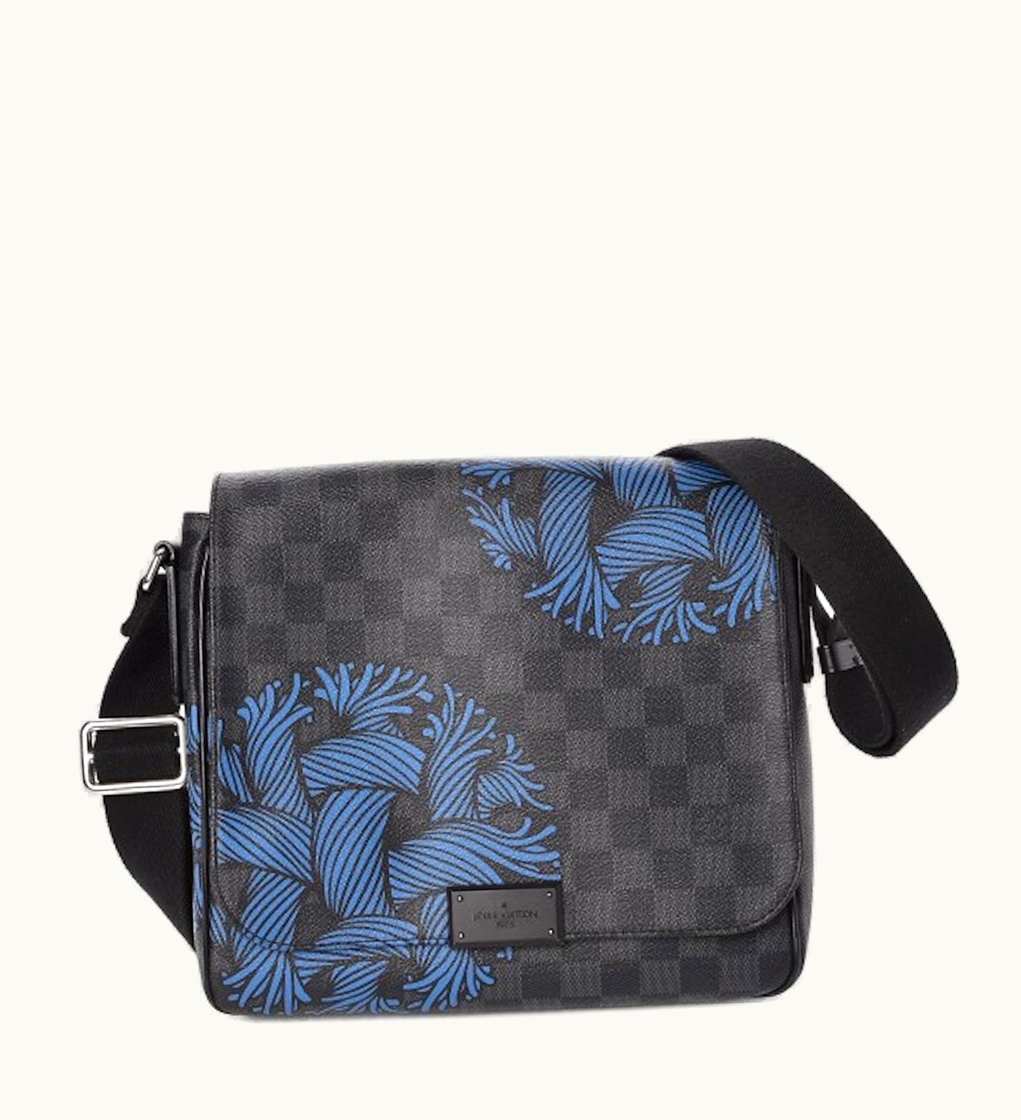 Louis Vuitton Louis Vuitton Messenger District Christopher Nemeth Rope Damier Graphite PM Black Grey Blue