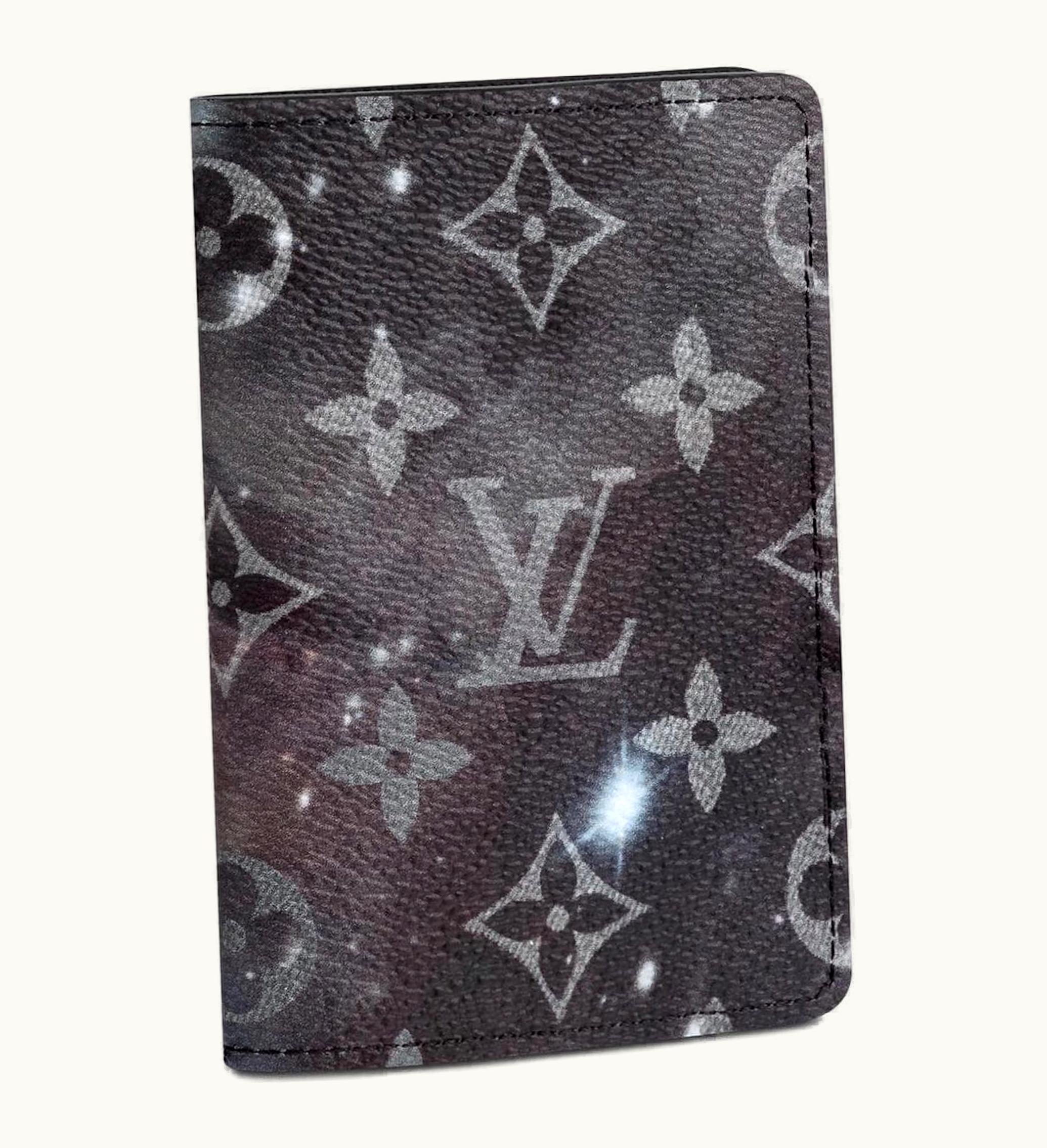 Louis Vuitton Louis Vuitton Pocket Organizer Monogram Galaxy Black Multicolor