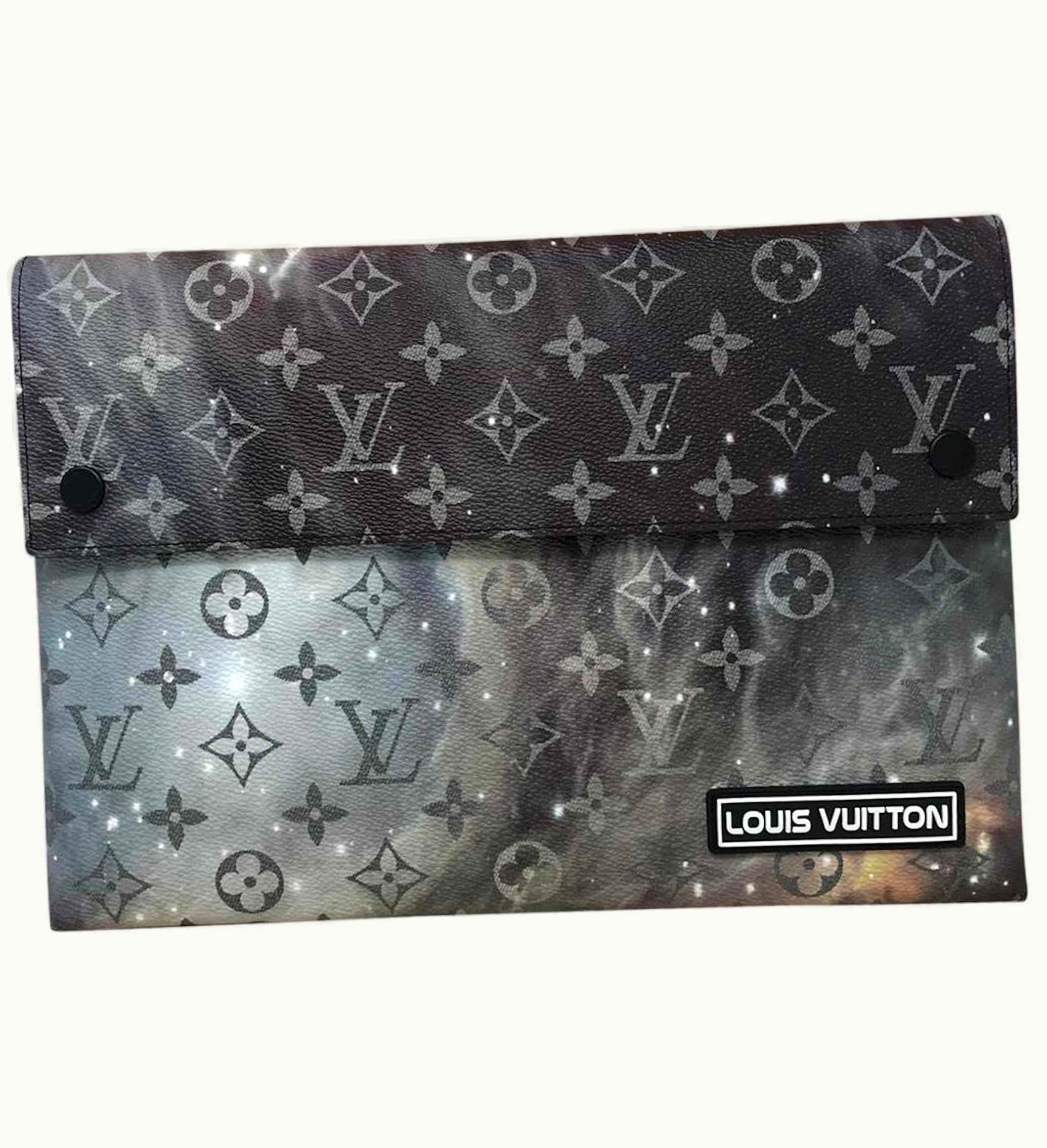 Louis Vuitton Louis Vuitton Alpha Pochette Monogram Galaxy Large Black Multicolor