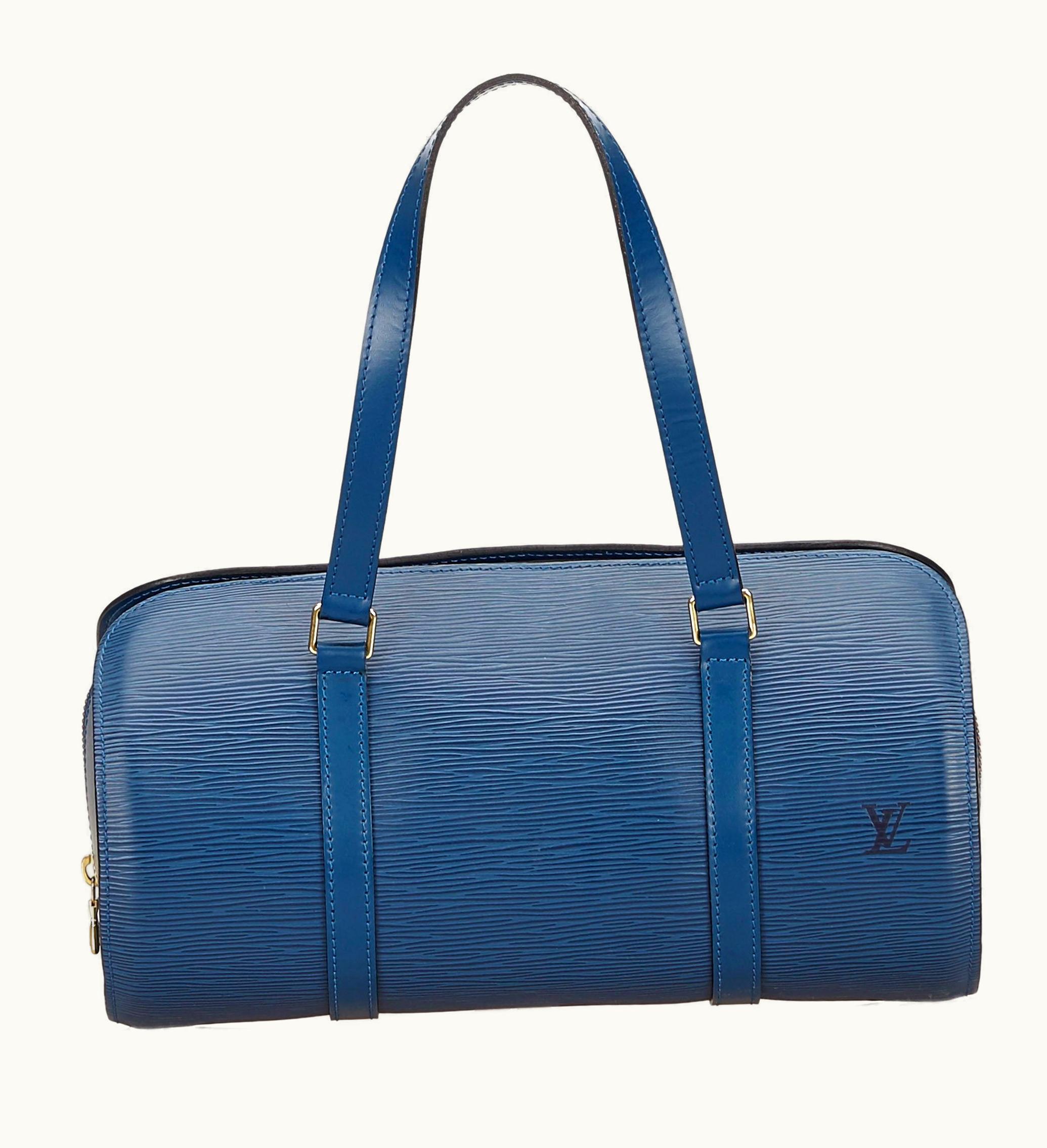Louis Vuitton Louis Vuitton Shoulder Soufflot Epi Without Accessory Toledo Blue