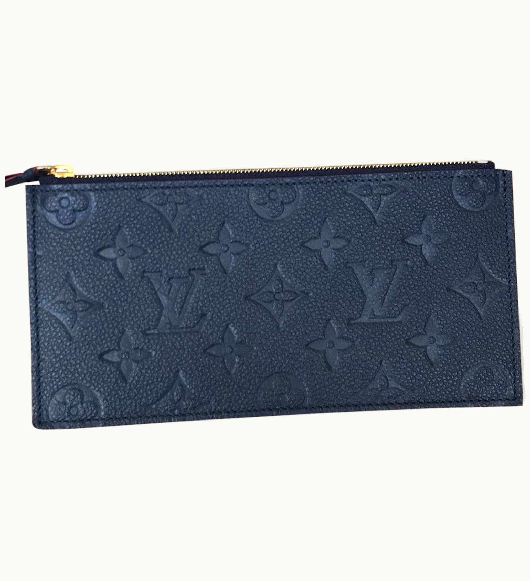 Louis Vuitton Louis Vuitton Pochette Felicie Zippered Insert Monogram Empreinte Marine Rouge