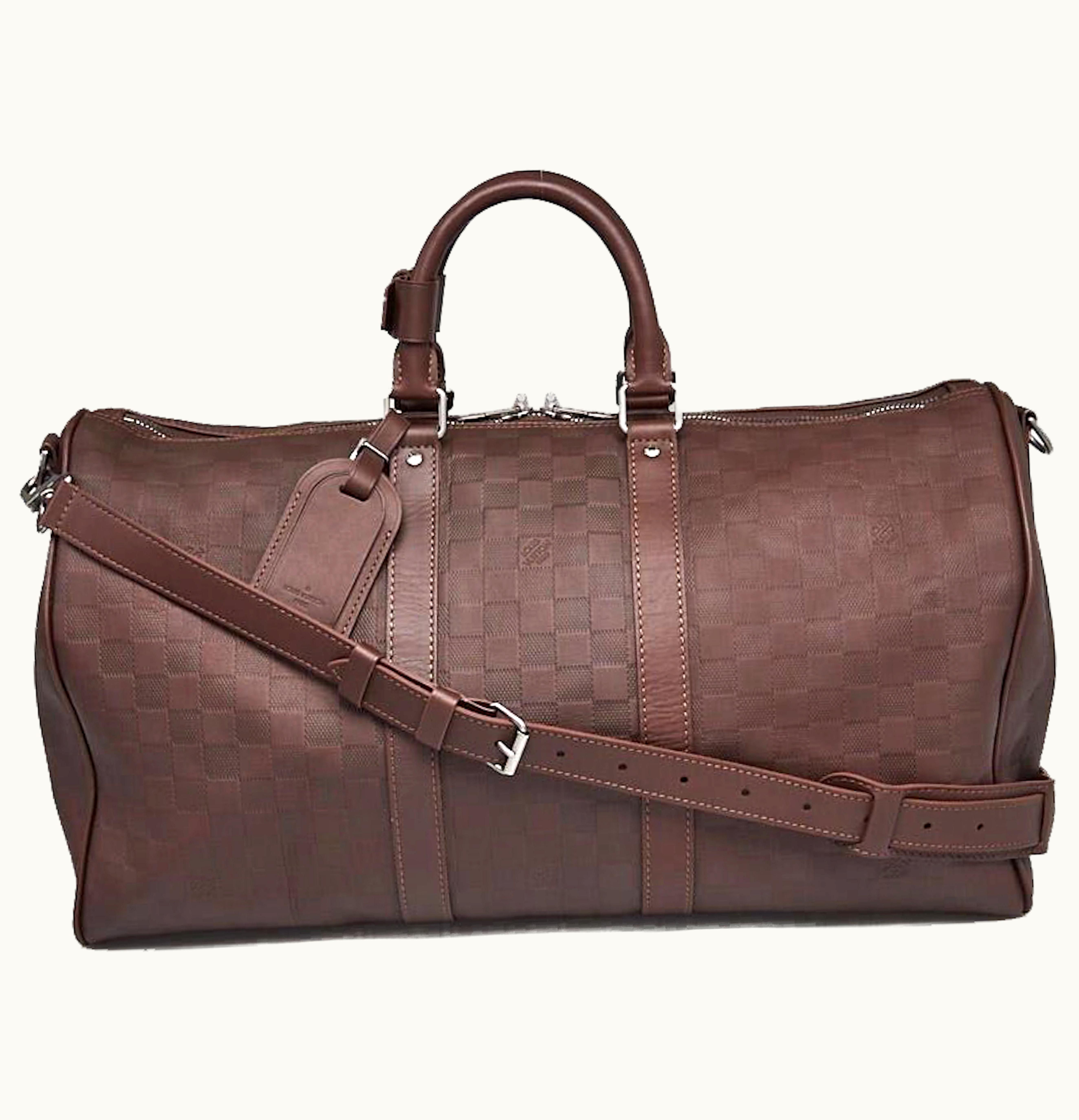 Louis Vuitton Louis Vuitton Keepall Bandouliere 45 Damier Infini Leather Meteor