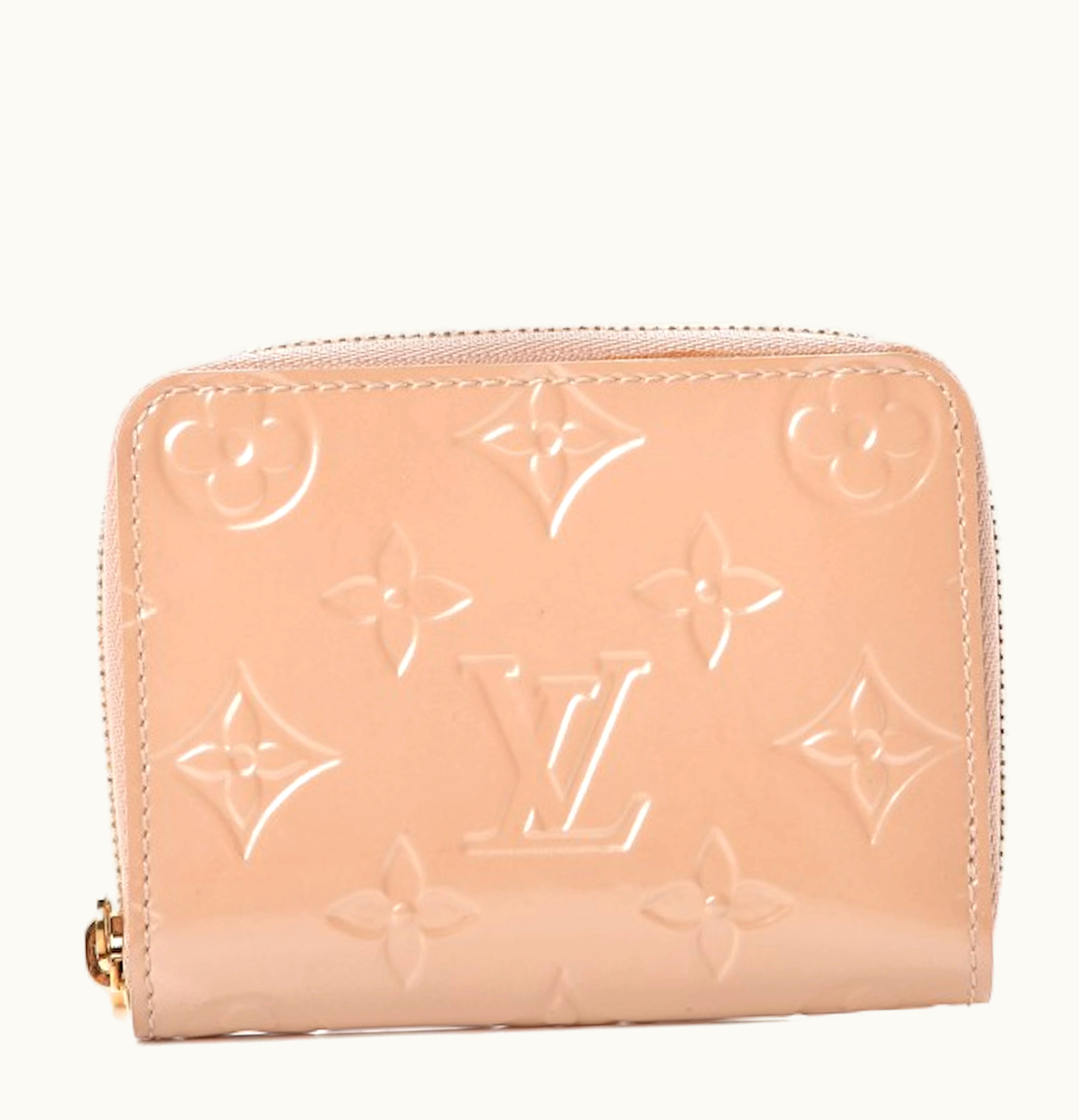 Louis Vuitton Louis Vuitton Zippy Coin Purse Monogram Vernis Rose Florentine