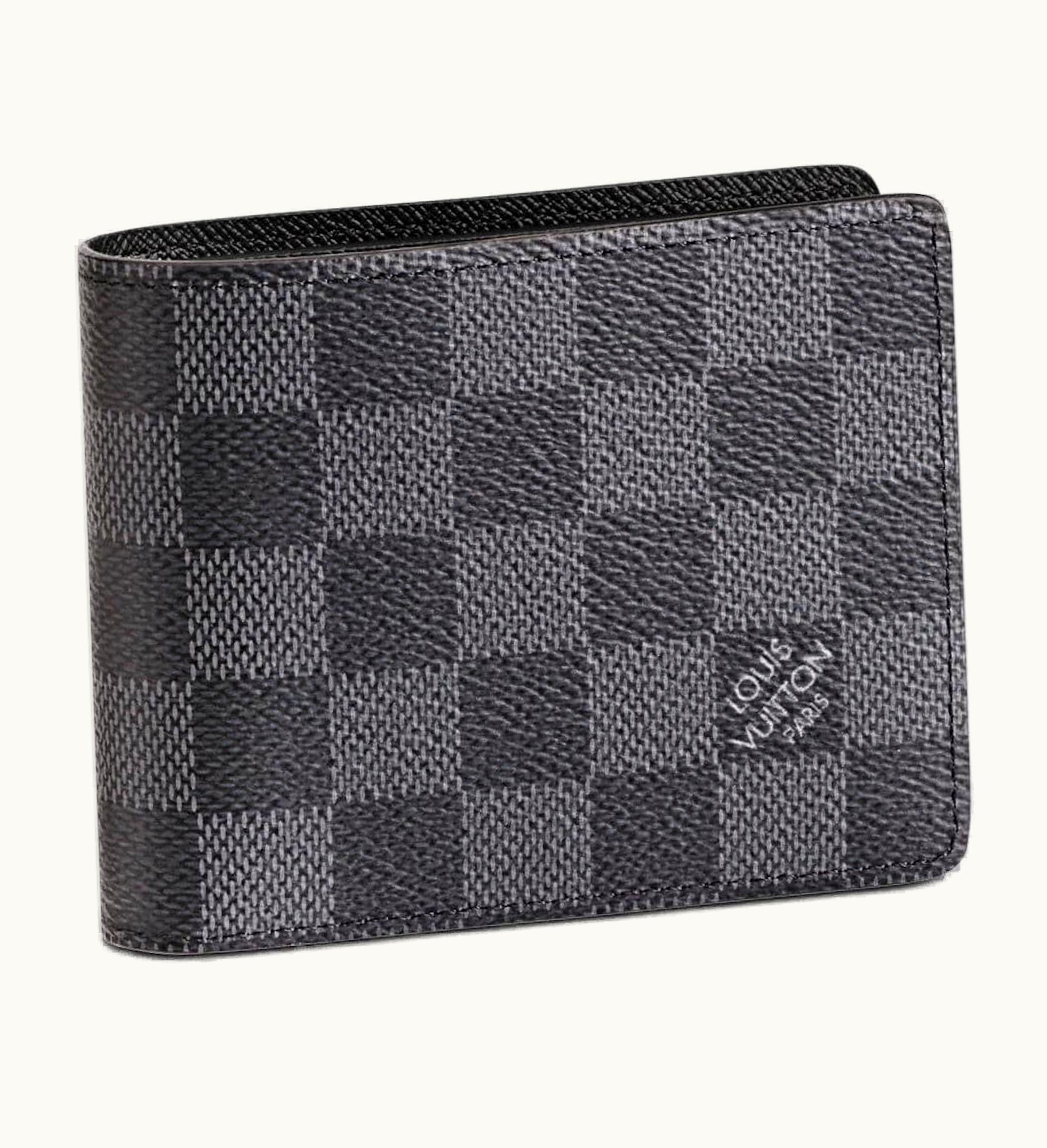 Louis Vuitton Louis Vuitton Slender Id Wallet Damier Graphite Black Gray
