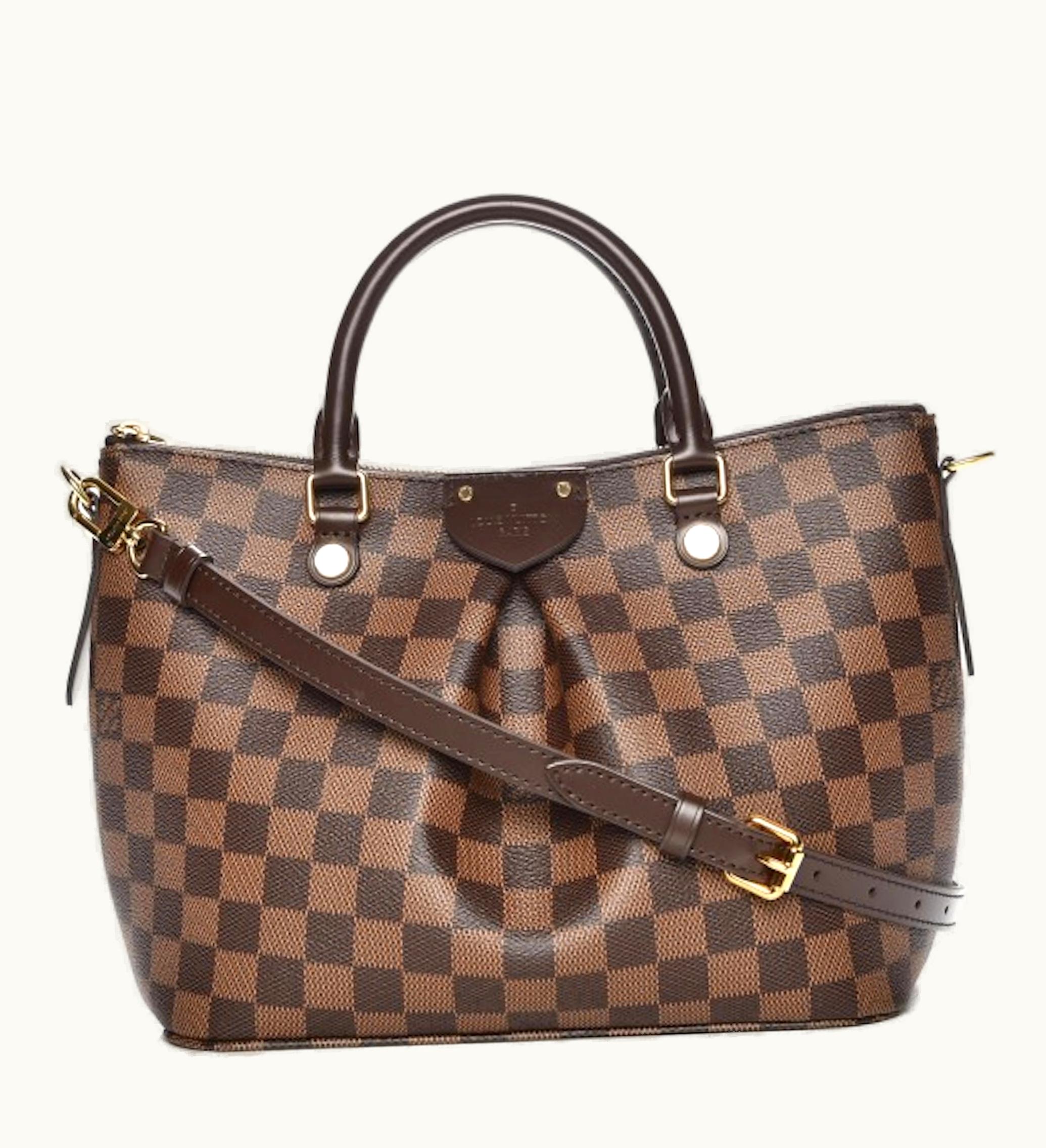 Louis Vuitton Louis Vuitton Tote Siena Damier Ebene With Accessories PM Brown