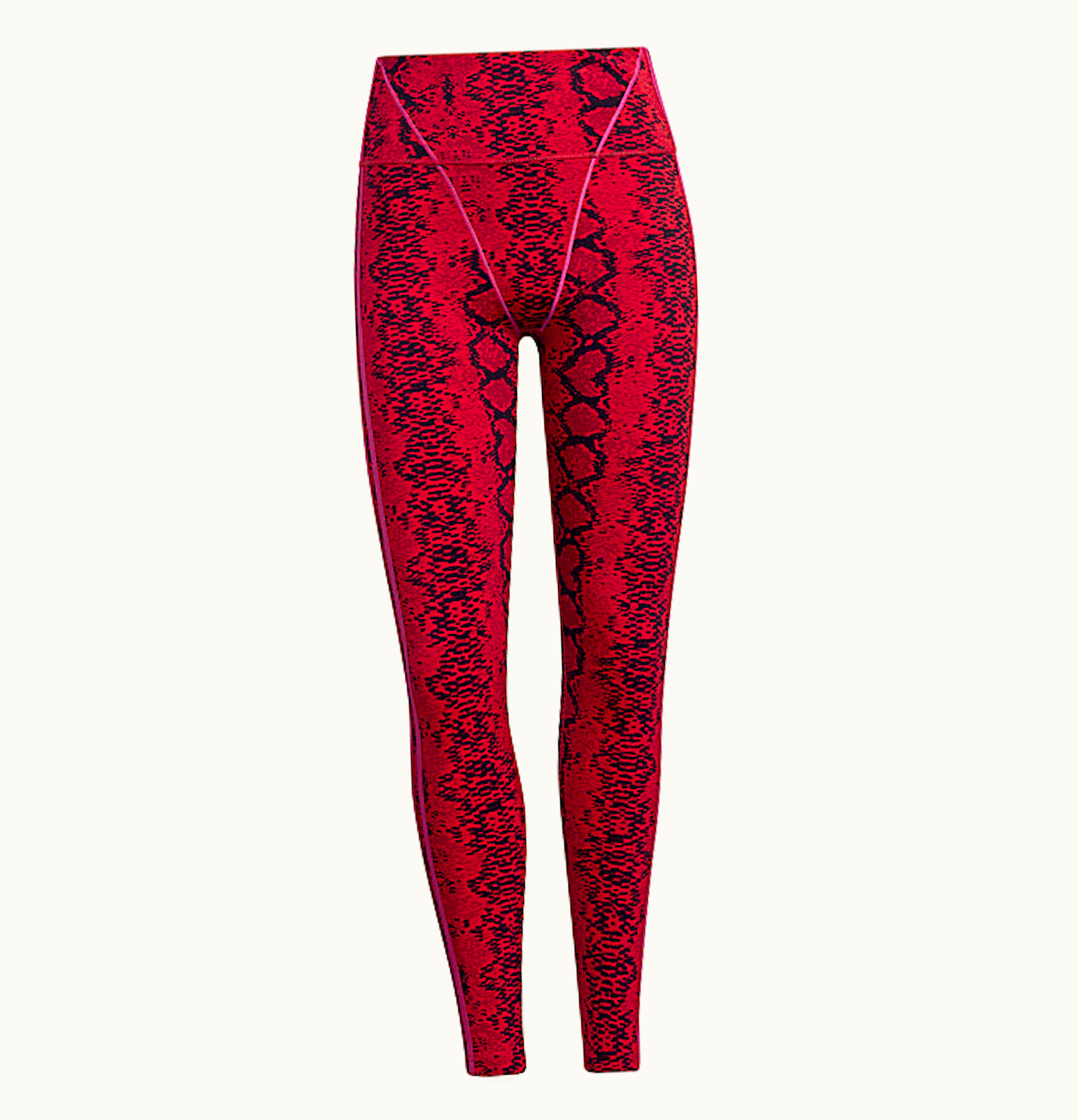 Adidas adidas Ivy Park Allover Print Tights Red Black